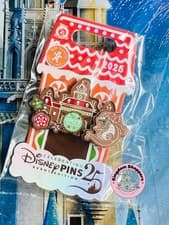 Epcot Christmas Gingerbread Holiday Figment Pin front