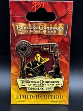 WDW Pirates of the Caribbean At World's End Countdown #2 Will Turner Pin front