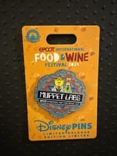 Epcot Food & Wine Festival 2024 Muppet Labs Beaker & Dr. Bunsen Honeydew Limited Release Pin front