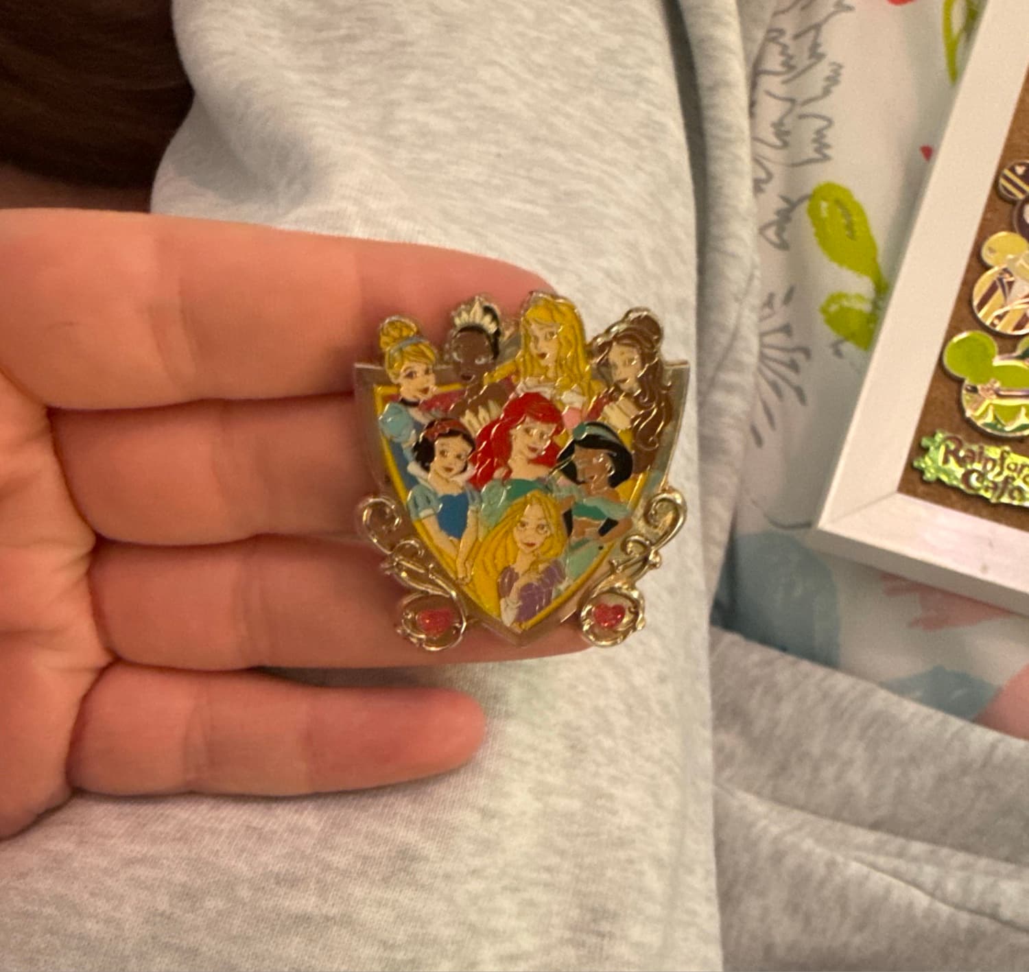 Disney Storybook Princesses Shield Pin