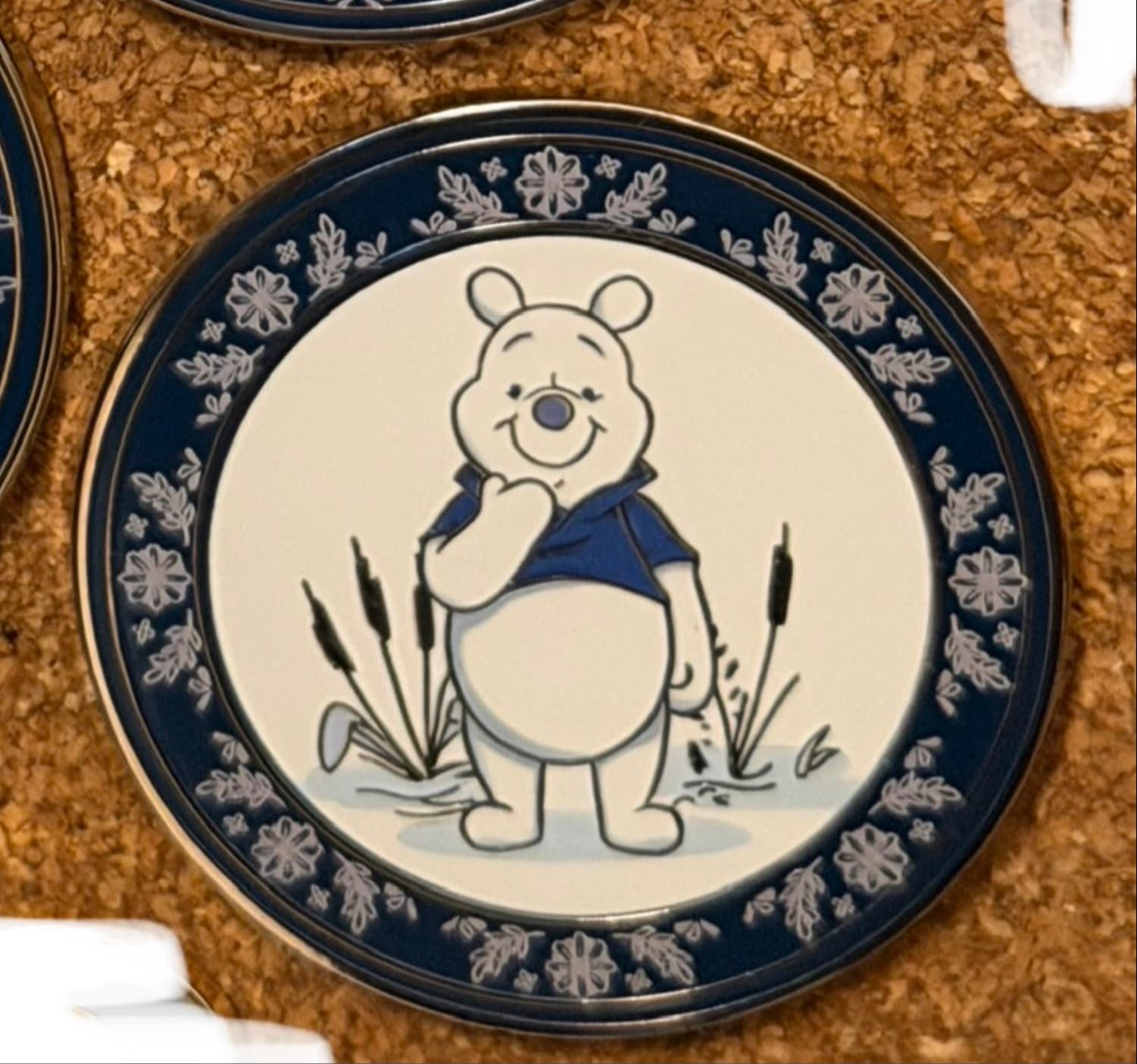 Pooh - Winnie the Pooh Tonal Floral - Blue Plates - Mystery