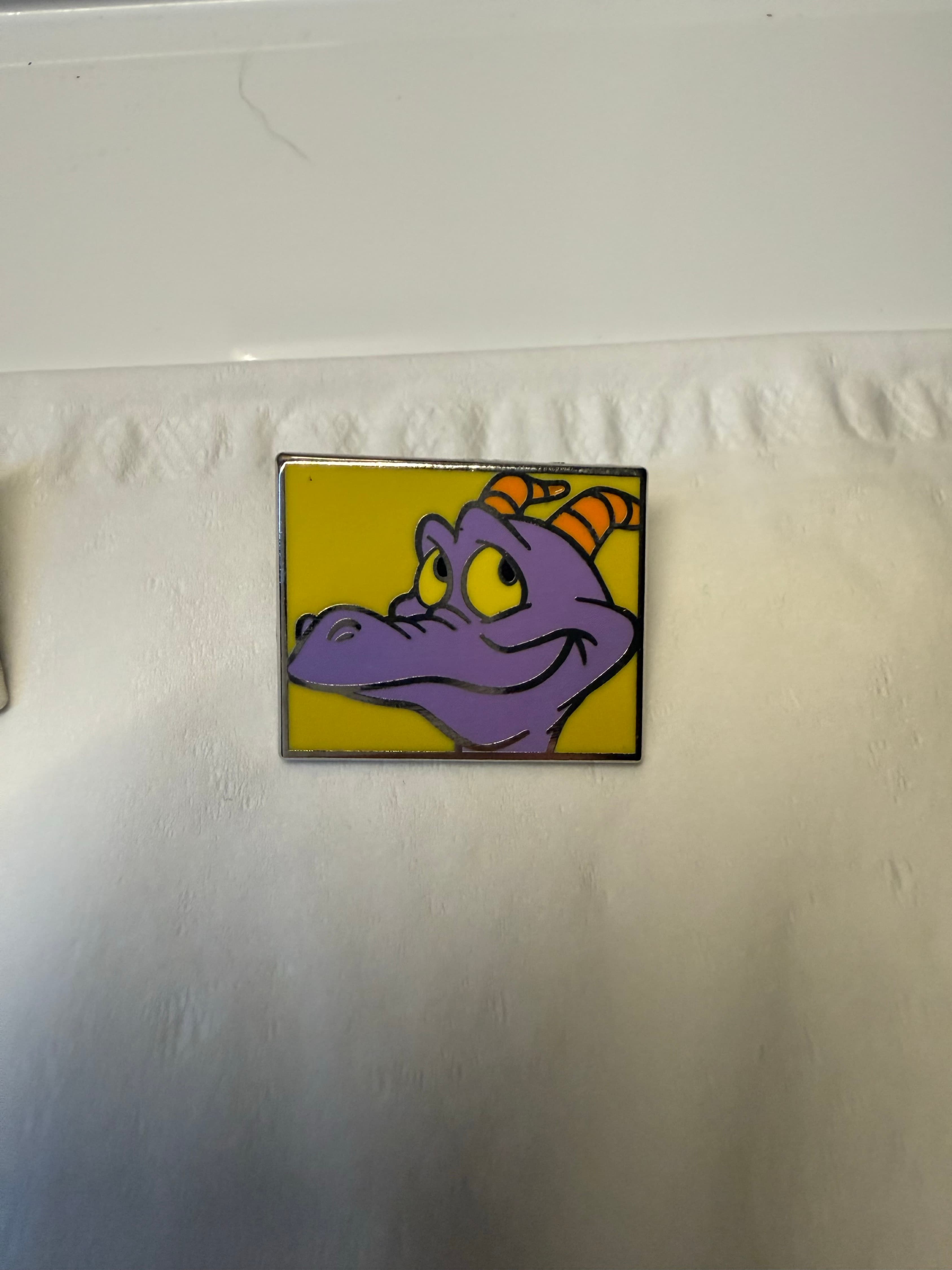 Disney Figment Close Up Mystery Pin Yellow Open Mouth front