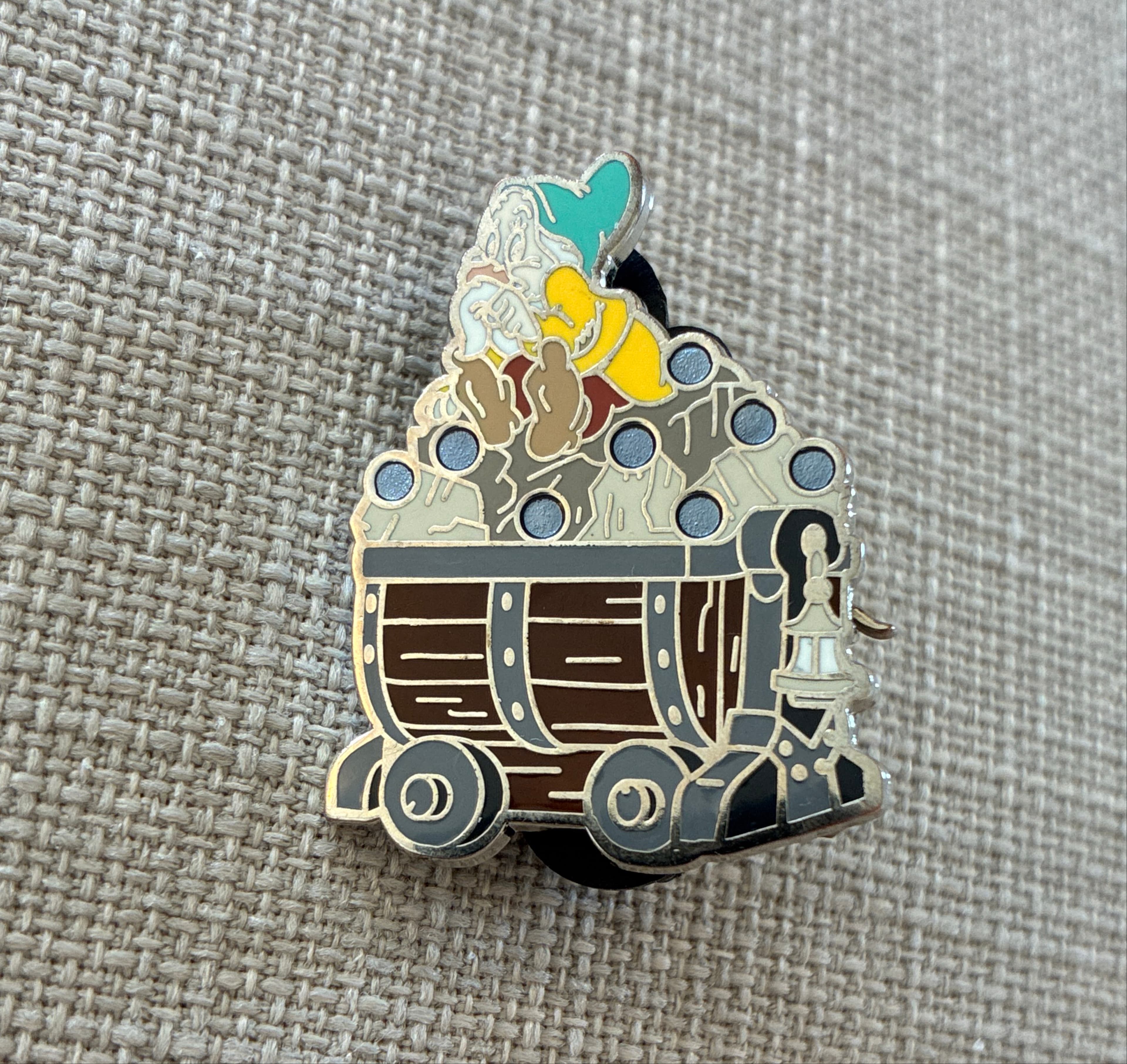 Dopey Mine Cart with Jewels