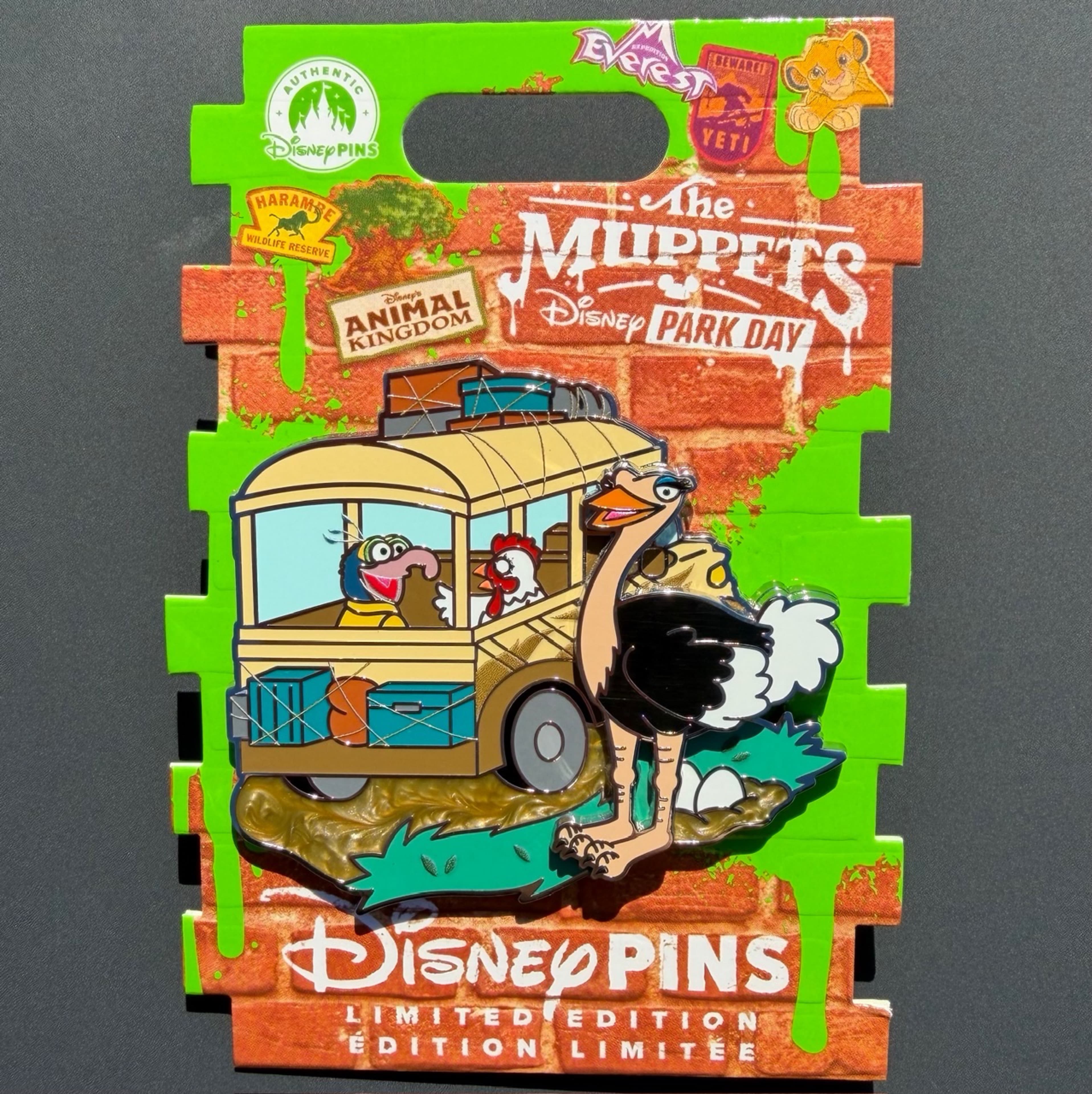 Gonzo and Camilla on Kilimanjaro Safaris - The Muppets Disney Park Day - Animal Kingdom