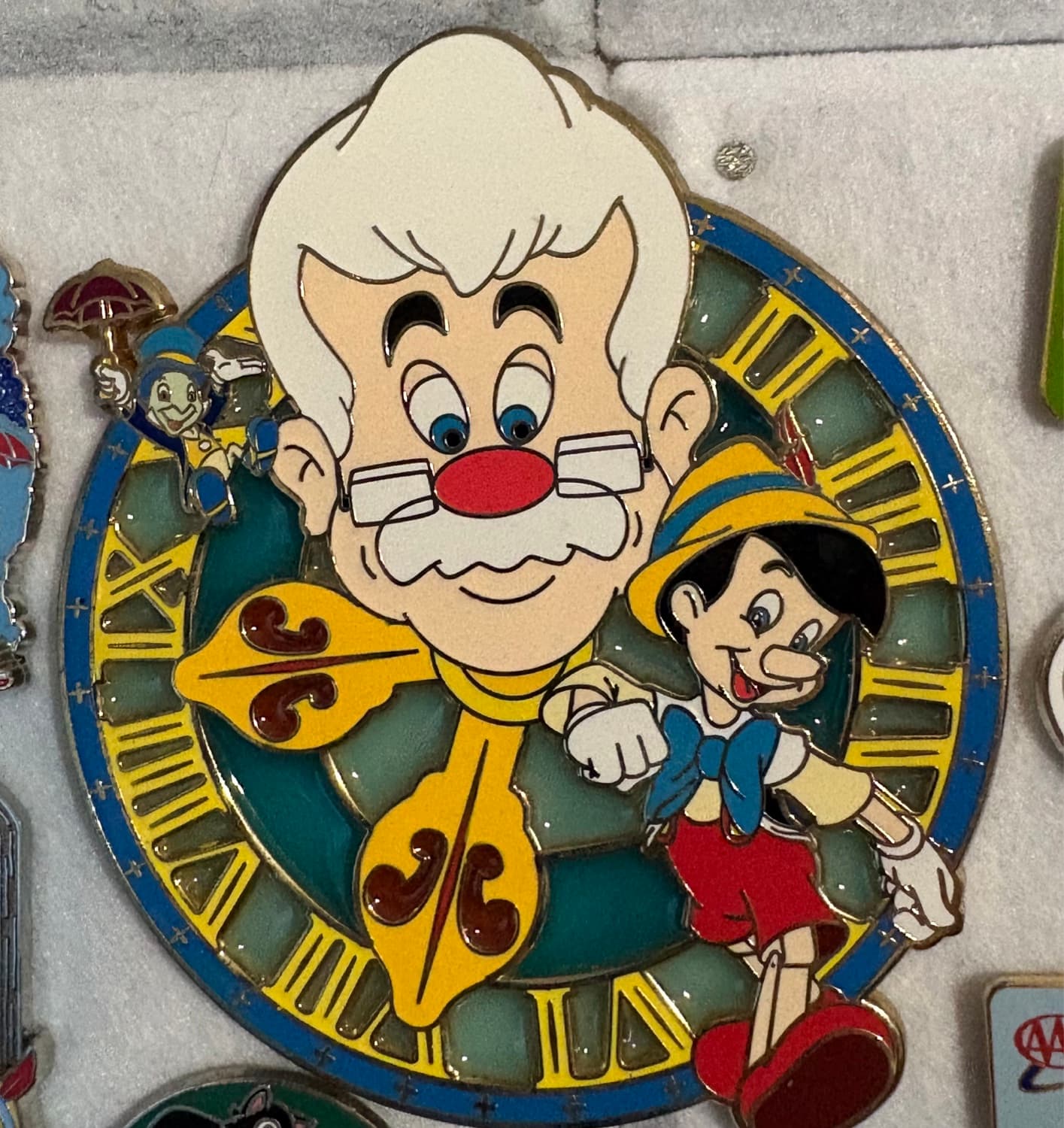 Stained Glass Pinocchio Jiminy Geppetto
