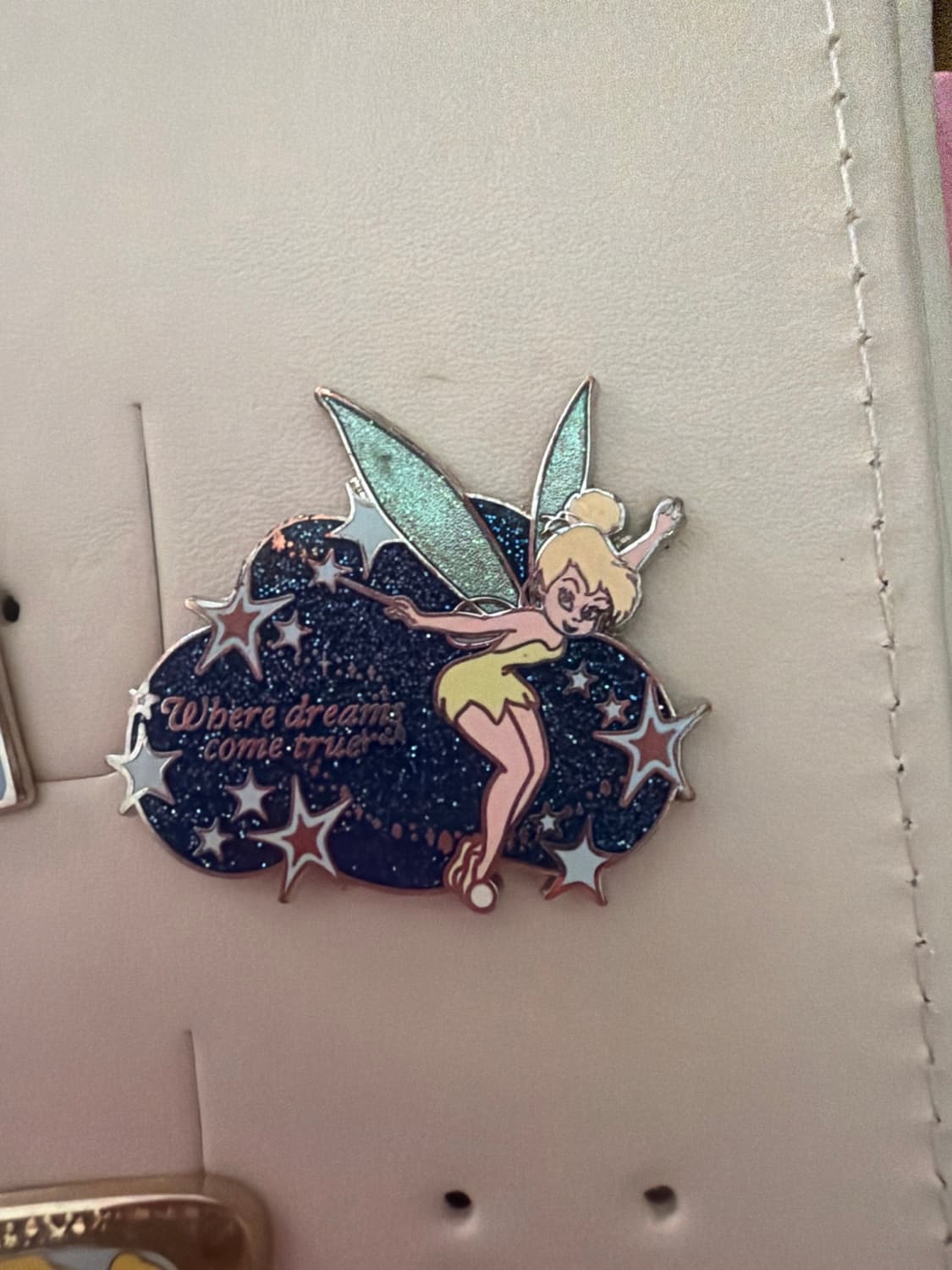 Tinker Bell - Blue Cloud with Light Blue Stars - Where Dreams Come True front