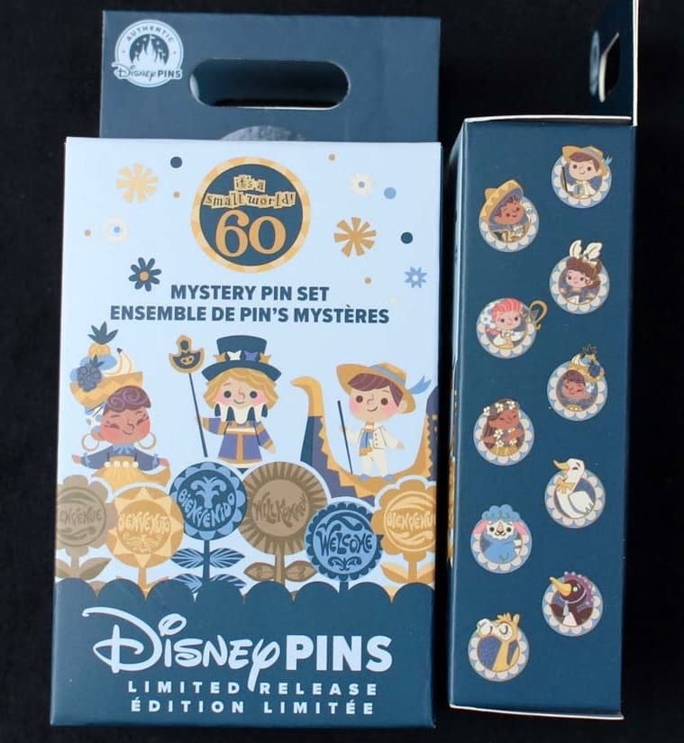 It's a Small World 60th Anniversary Mystery Pin Set