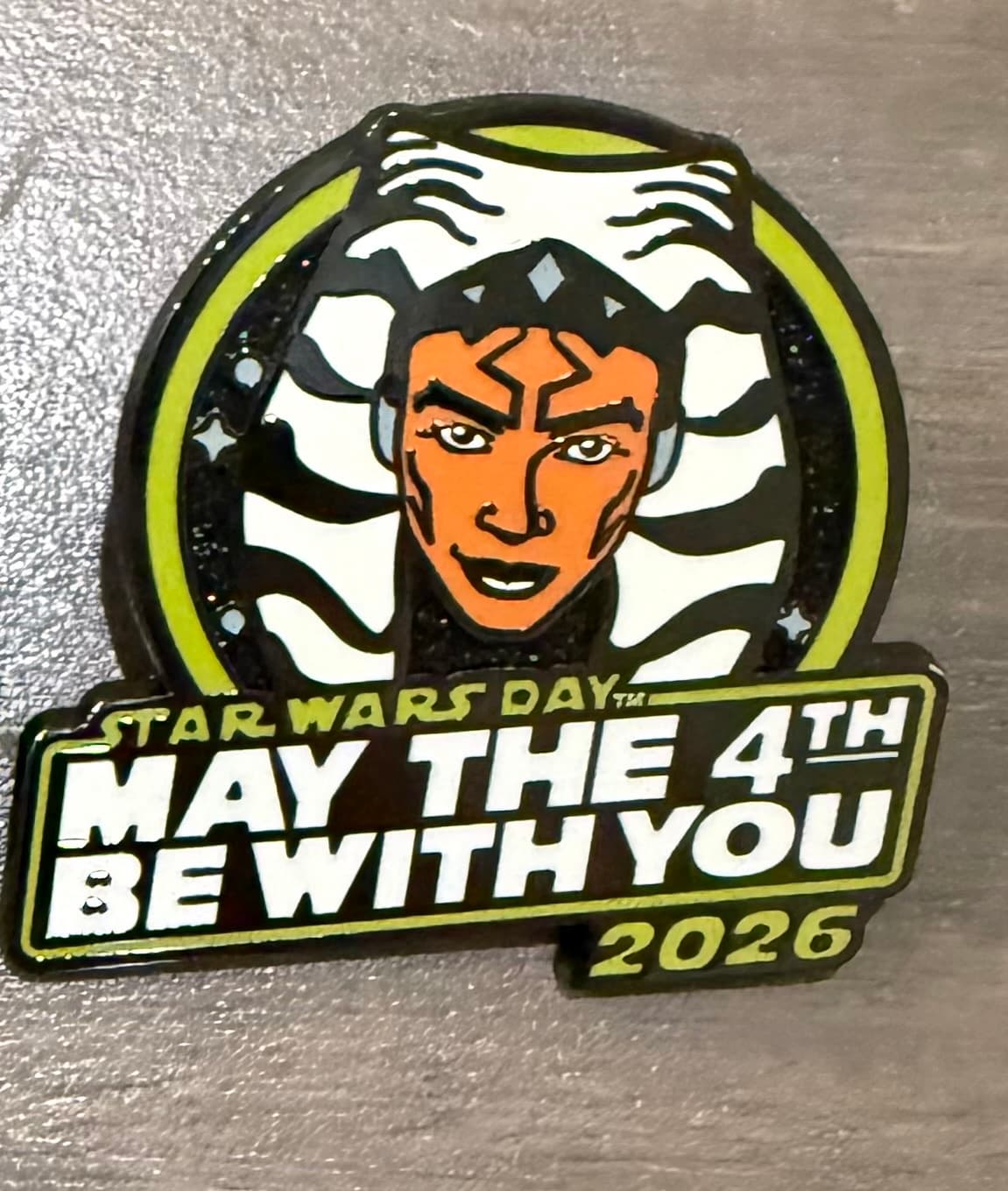 Ahsoka Tano May The 4th Be With You 2026 Pin front