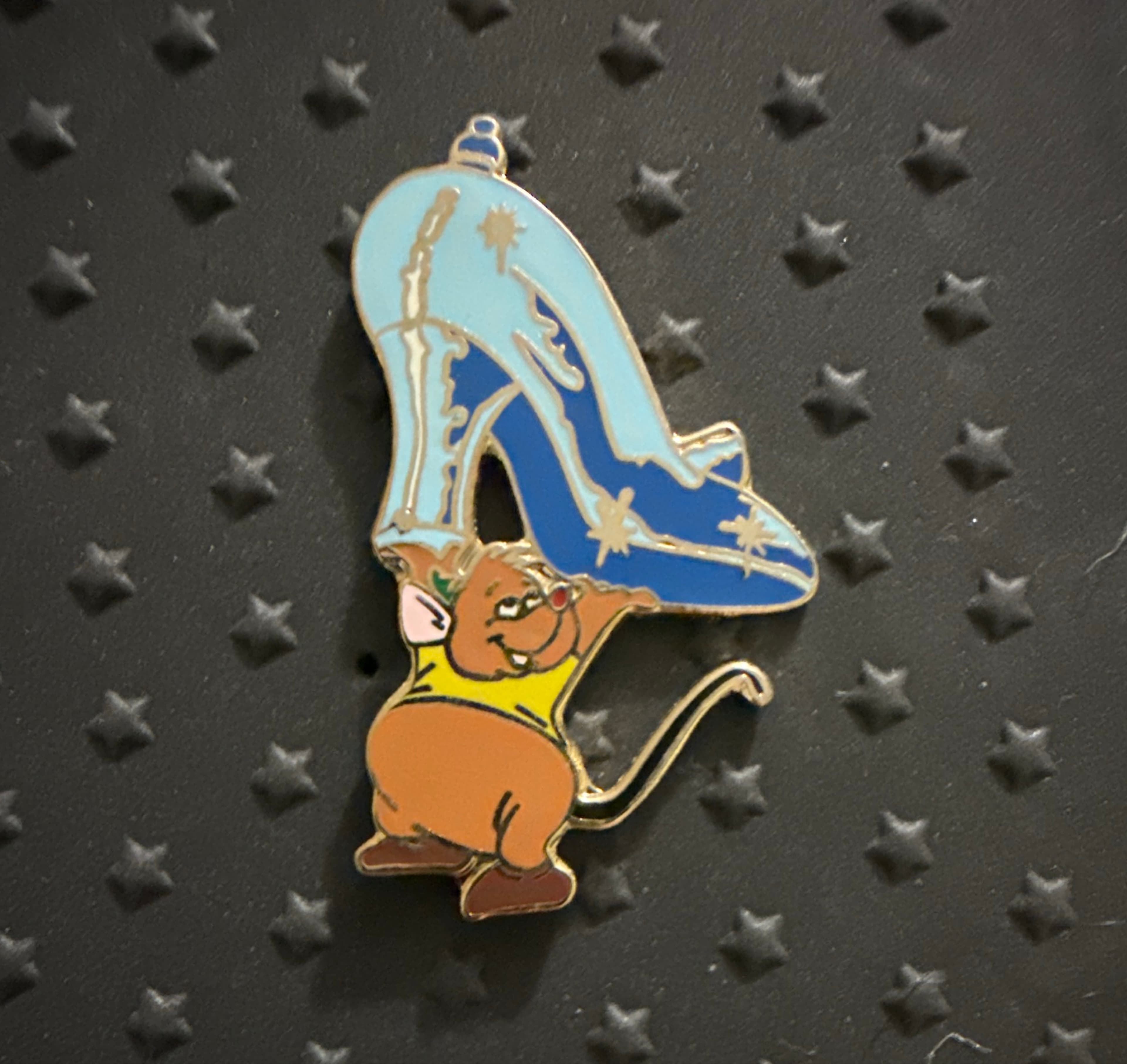 Set #1 - Gus Holding Up the Glass Slipper front