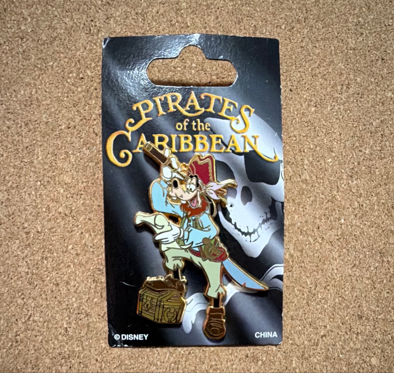 Pirate Goofy with Sword and Treasure Chest