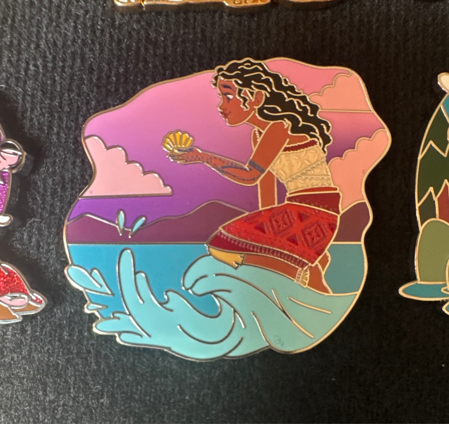 Moana with the Ocean Waves Pin