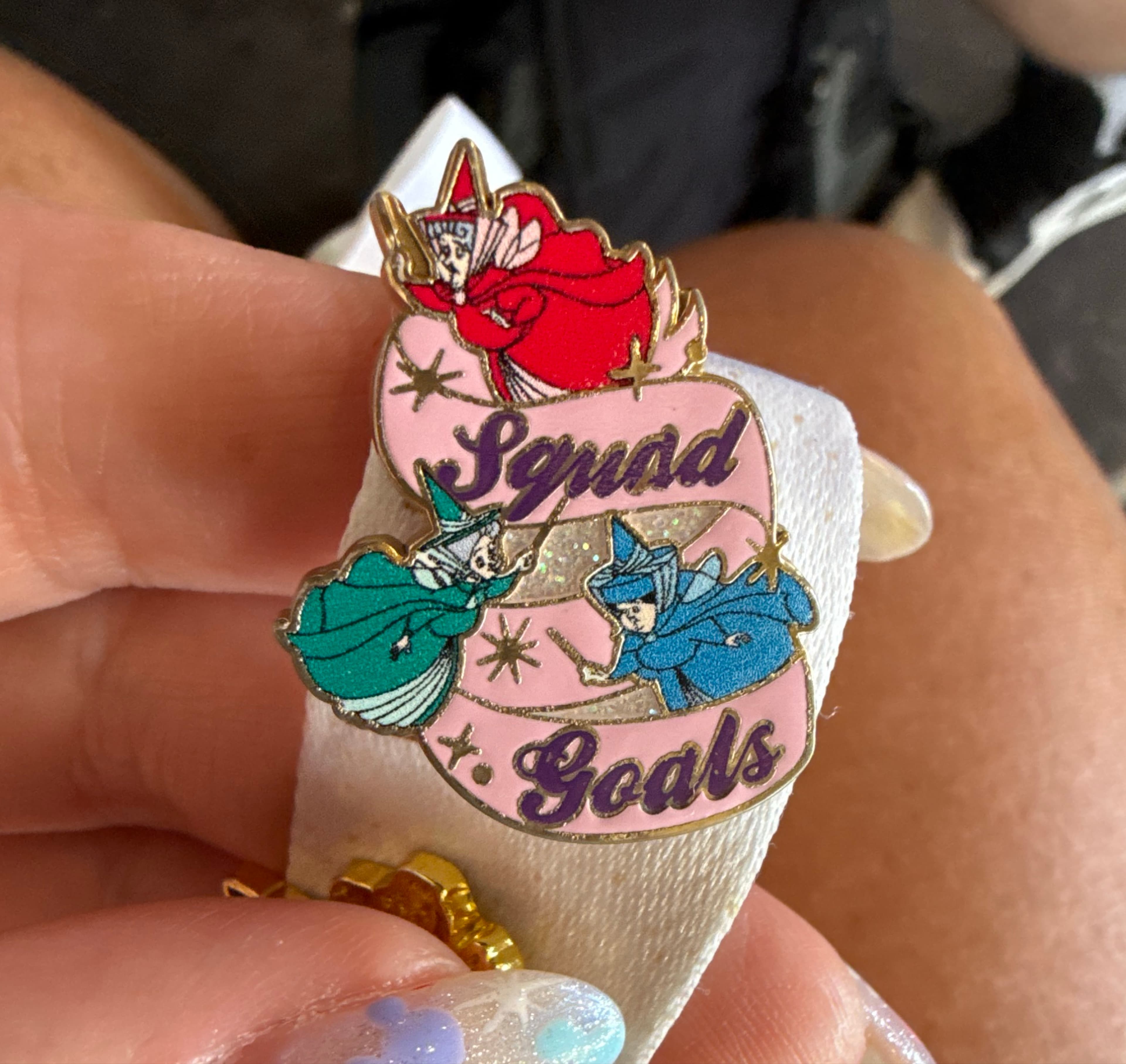 Three Fairies Squad Goals Pin - Sleeping Beauty