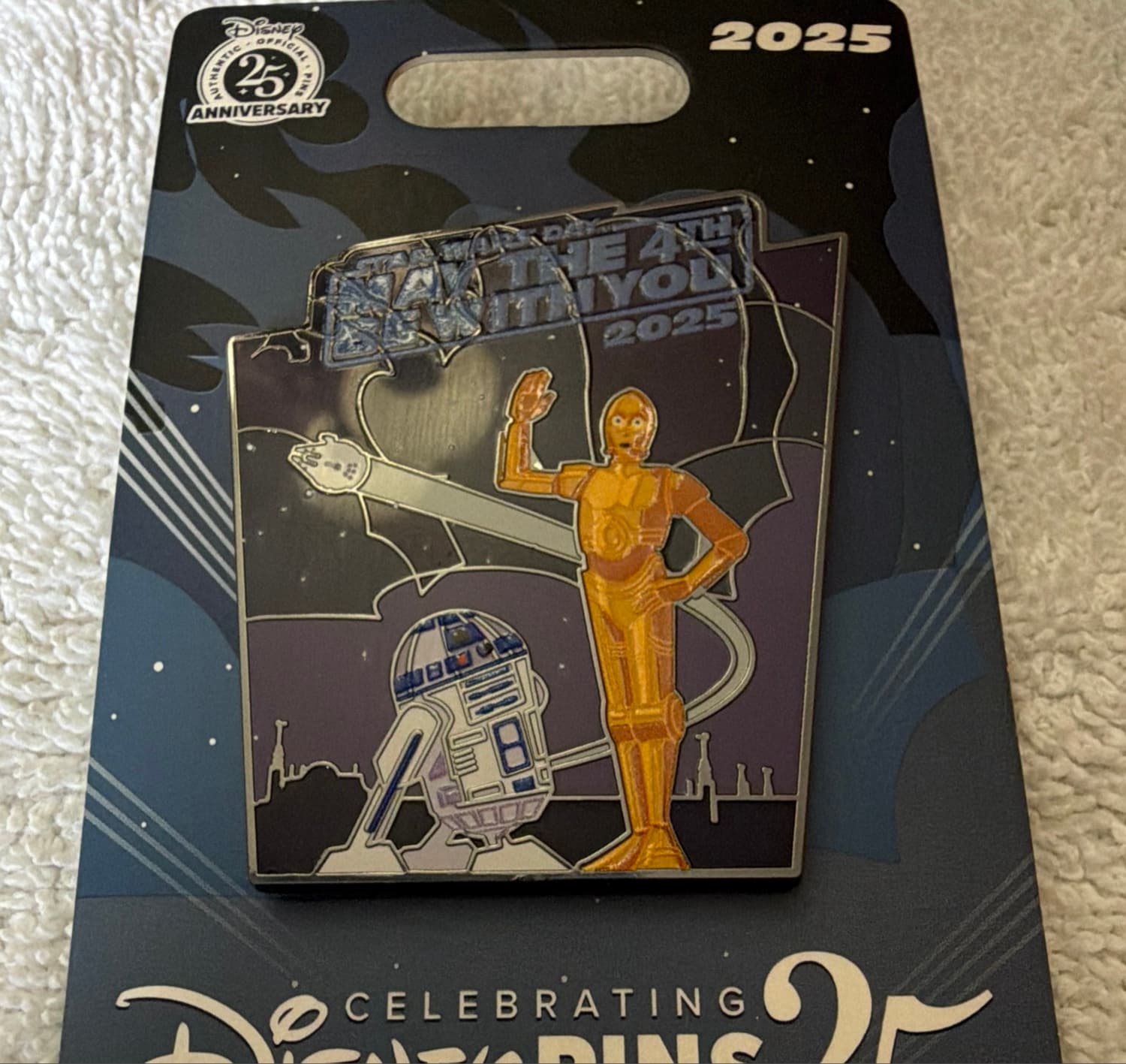 R2-D2 and C-3PO 'May the 4th Be With You' 2025 Limited Release Pin