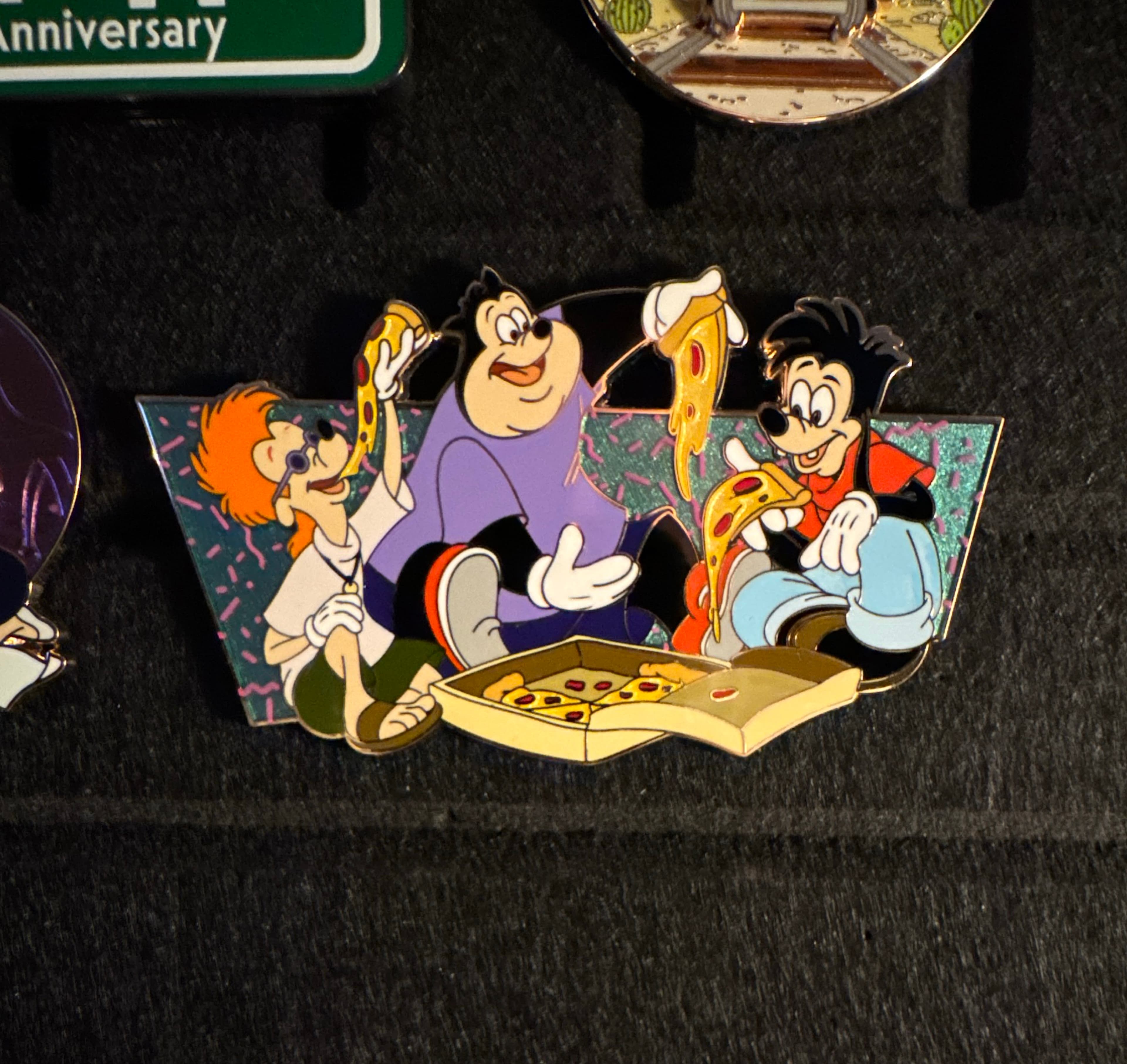 Max, PJ, and Bobby - Eating Pizza - A Goofy Movie - 30th Anniversary front