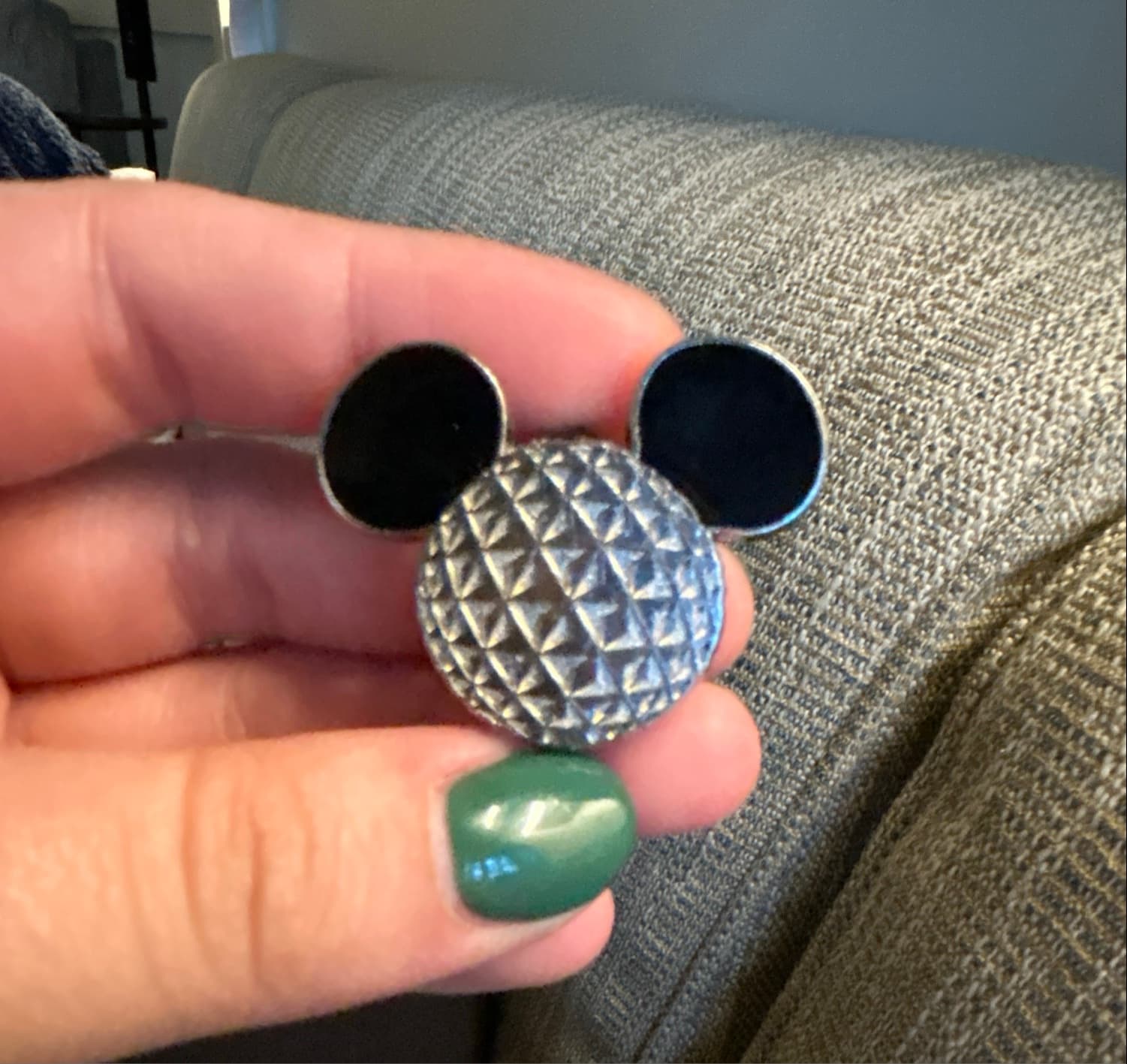 Mickey Mouse Icon Spaceship Earth Epcot Pin