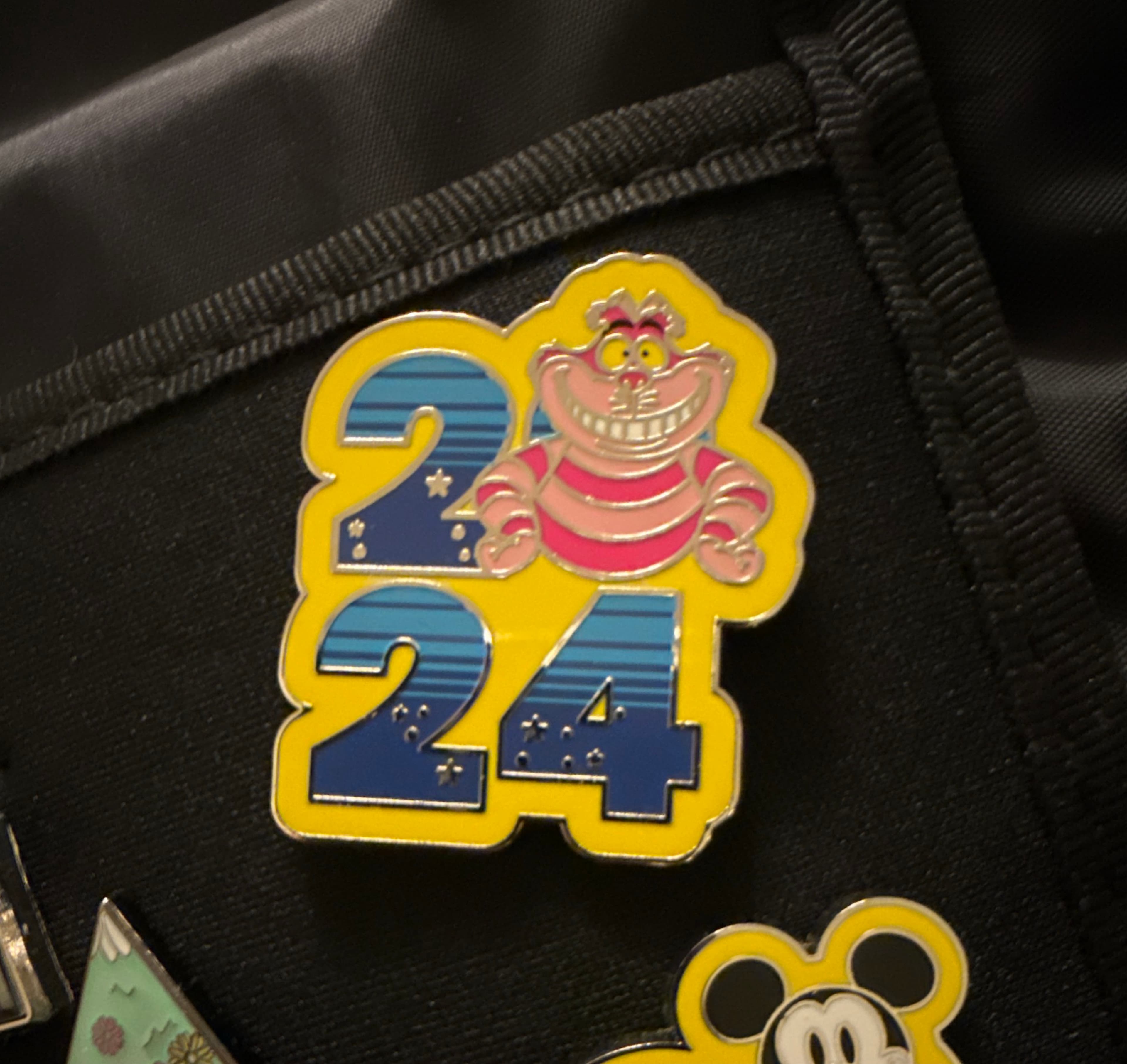 Cheshire Cat 2024 Dated Year Pin front