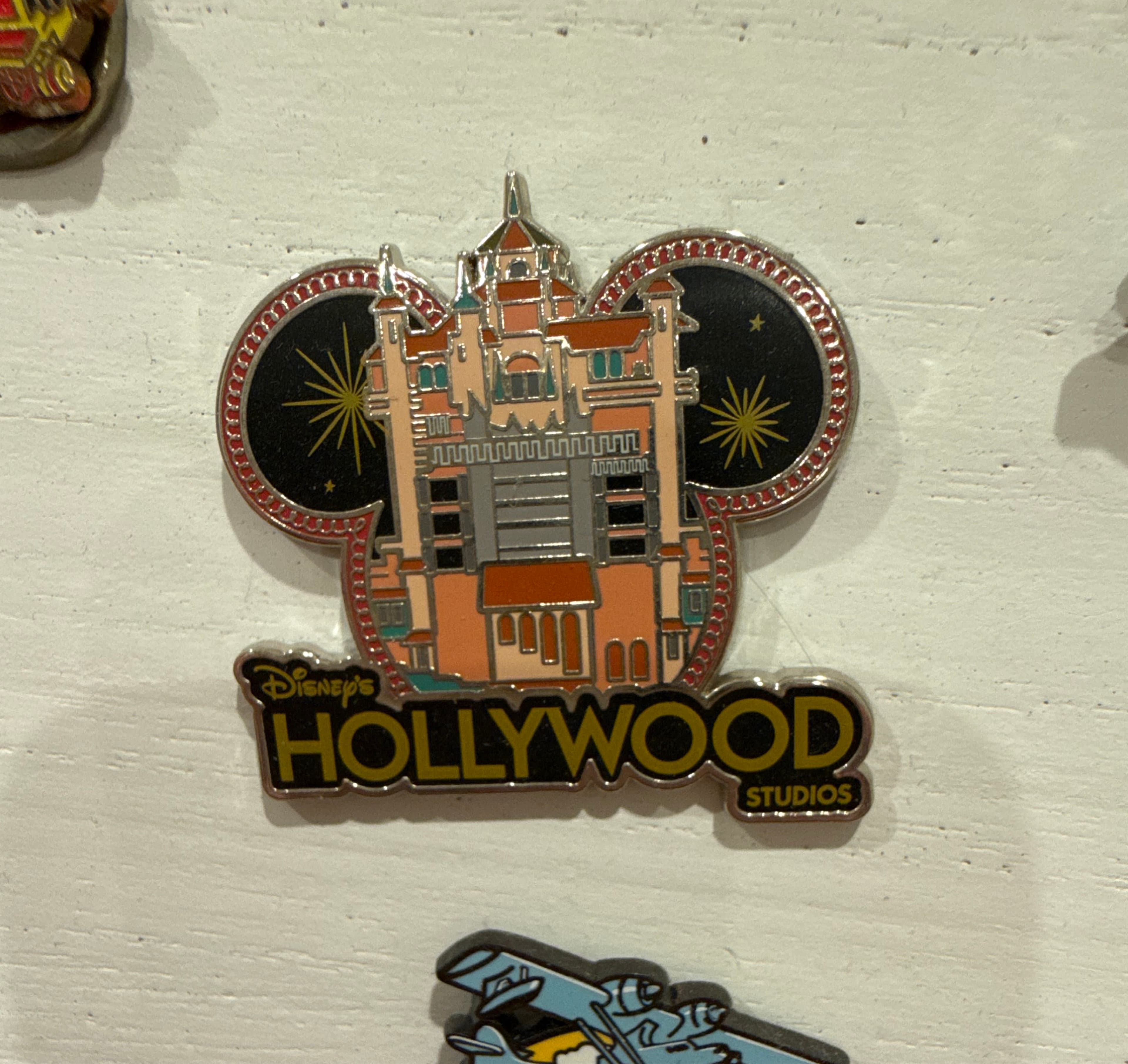 Disney's Hollywood Studios Mickey Ears Hollywood Tower of Terror Pin front