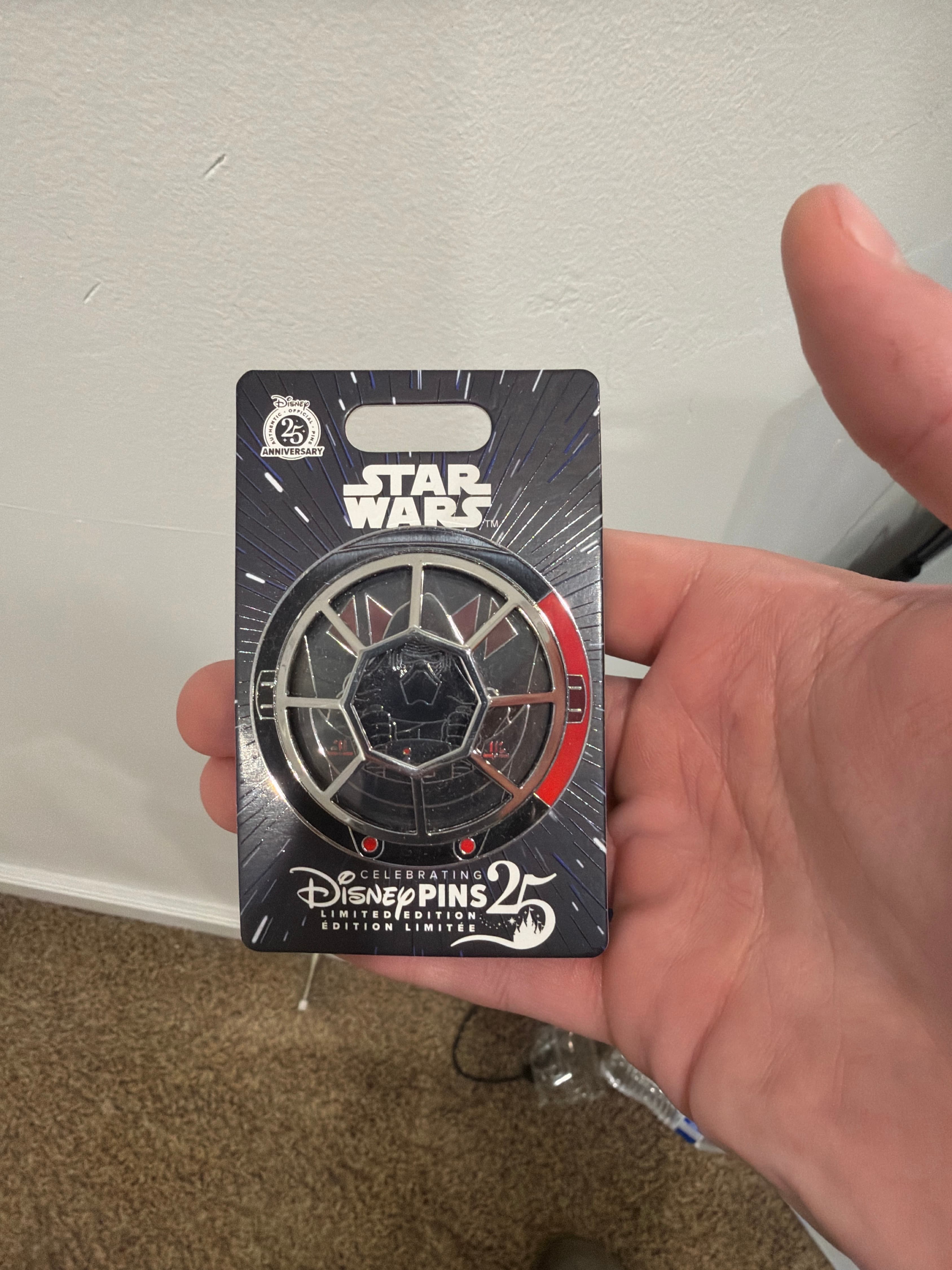 Star Wars Kylo Ren TIE Silencer Quarterly Pin