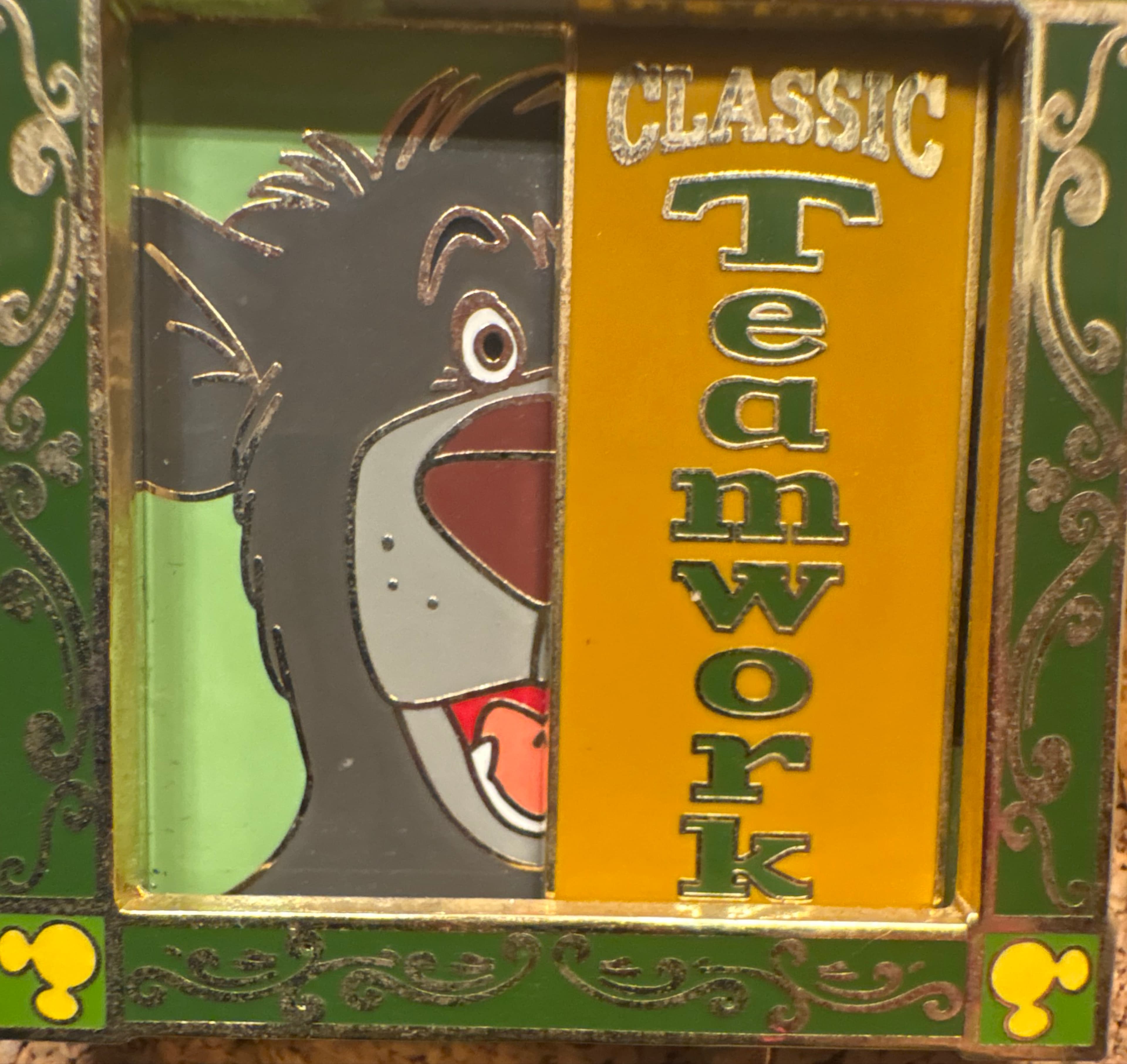 Cast Exclusive - Classic Teamwork 2017 - Baloo & Mowgli Slider Pin front