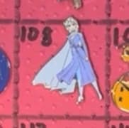 Elsa Embossed Lapel Pin front