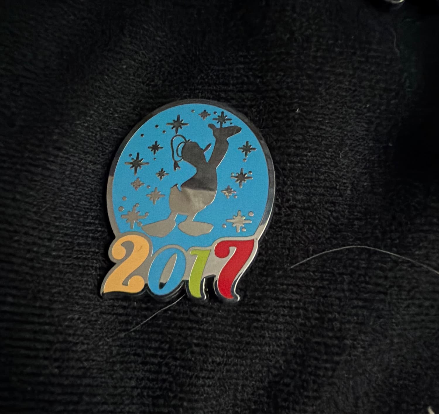 Donald Duck Silhouette with Stars 2017 Pin