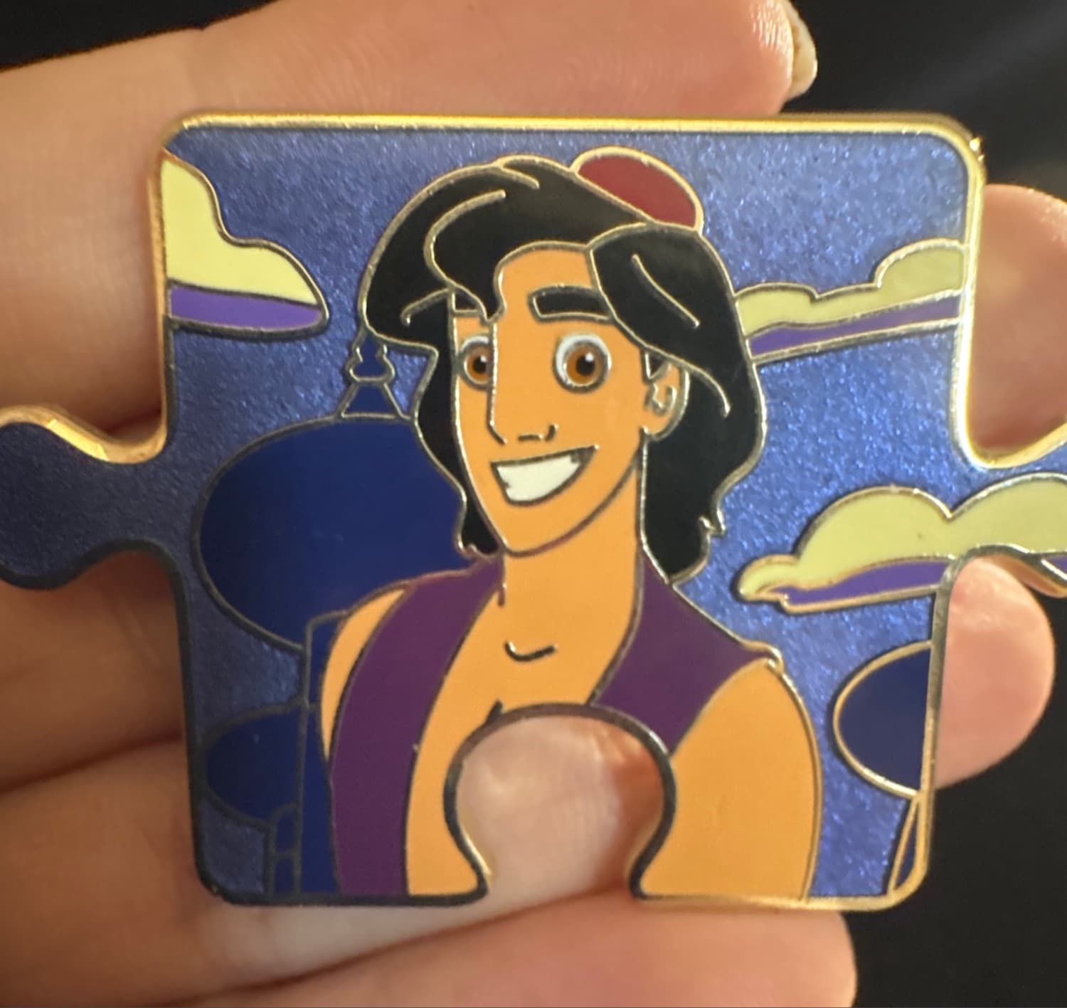 Aladdin Character Connection Puzzle Piece Mystery Pin