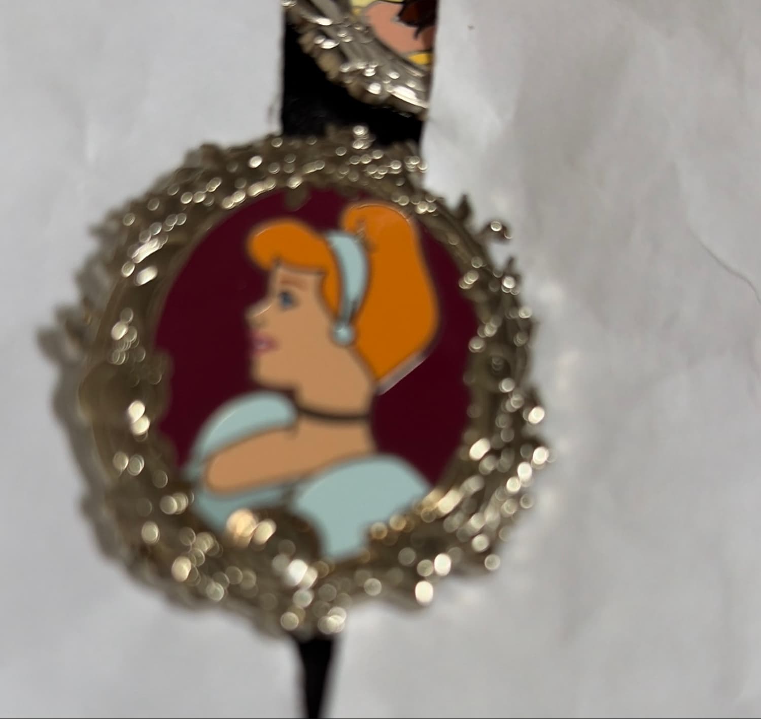 Disney Parks Princess Cinderella Gold Frame Portrait Pin