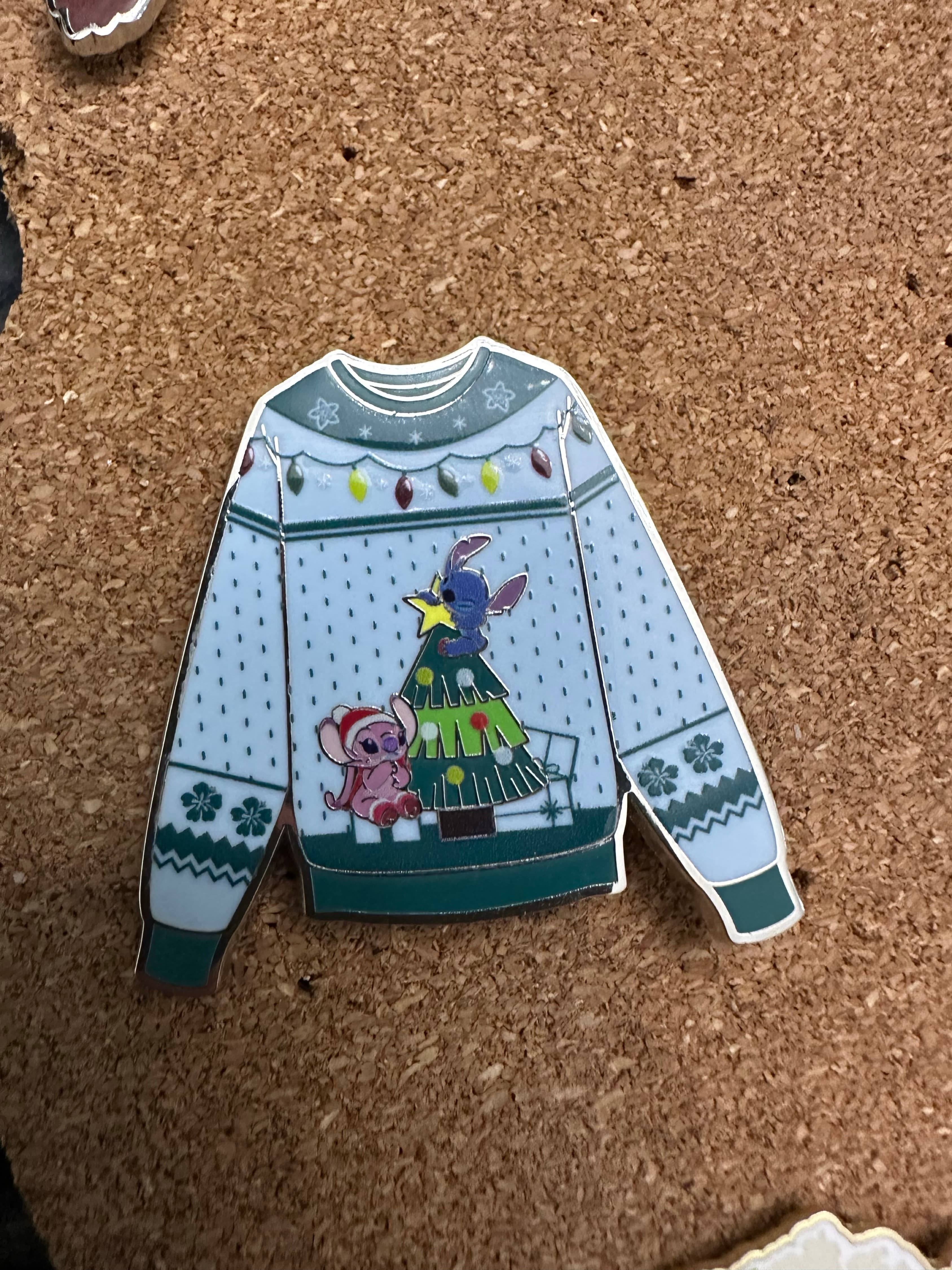 Stitch and Angel Holiday Sweater - BoxLunch - Holiday front