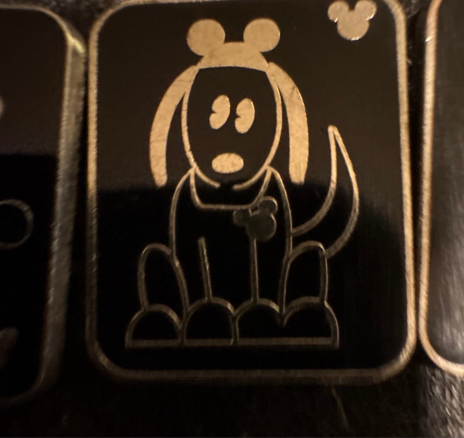 Pluto with Mickey Ears and Chest Icon Hidden Mickey Pin