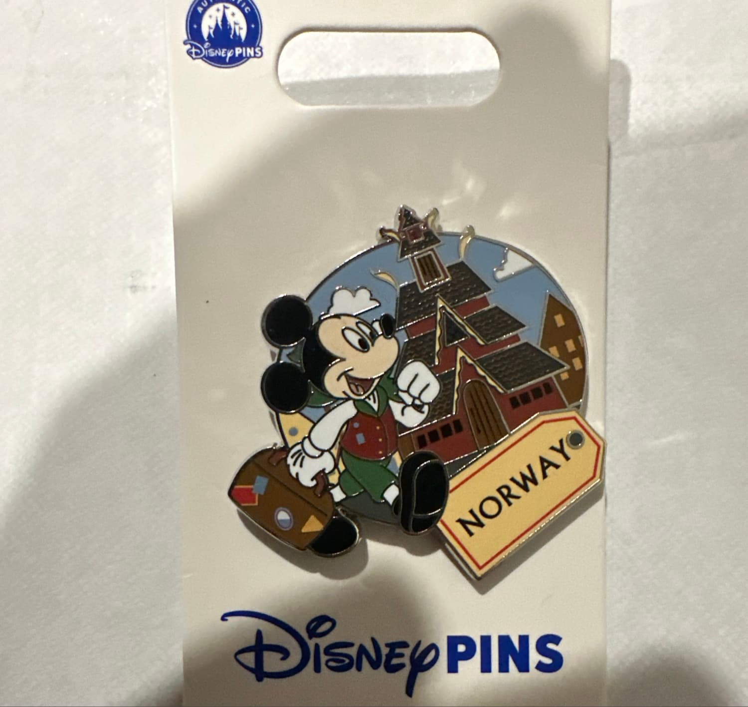 Mickey Mouse Epcot World Showcase Norway Pin