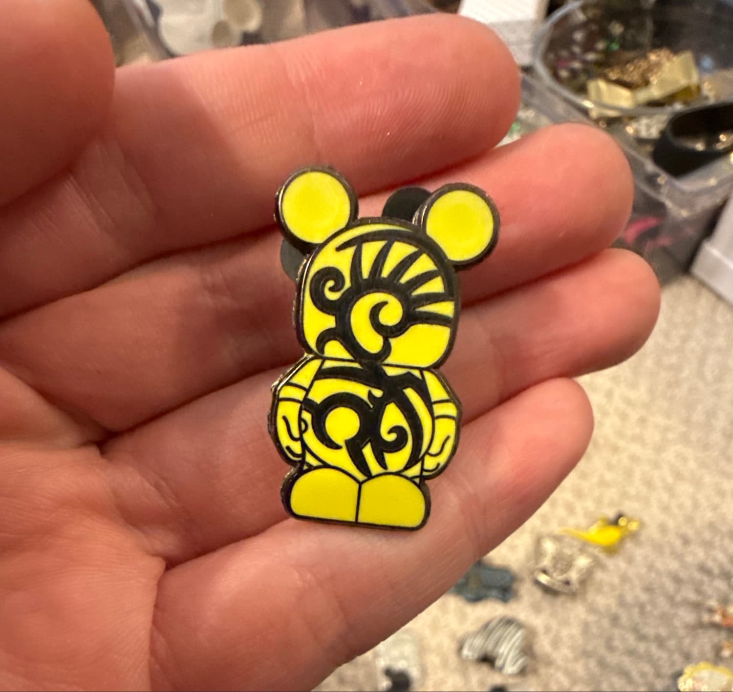 Tribal Mickey Mouse Vinylmation Jr. Pin