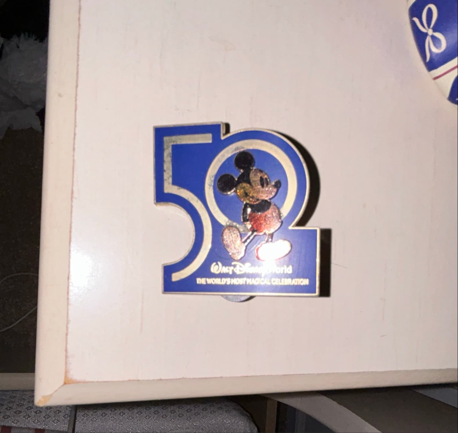Walt Disney World 50th Anniversary Mickey Mouse Celebration Pin front