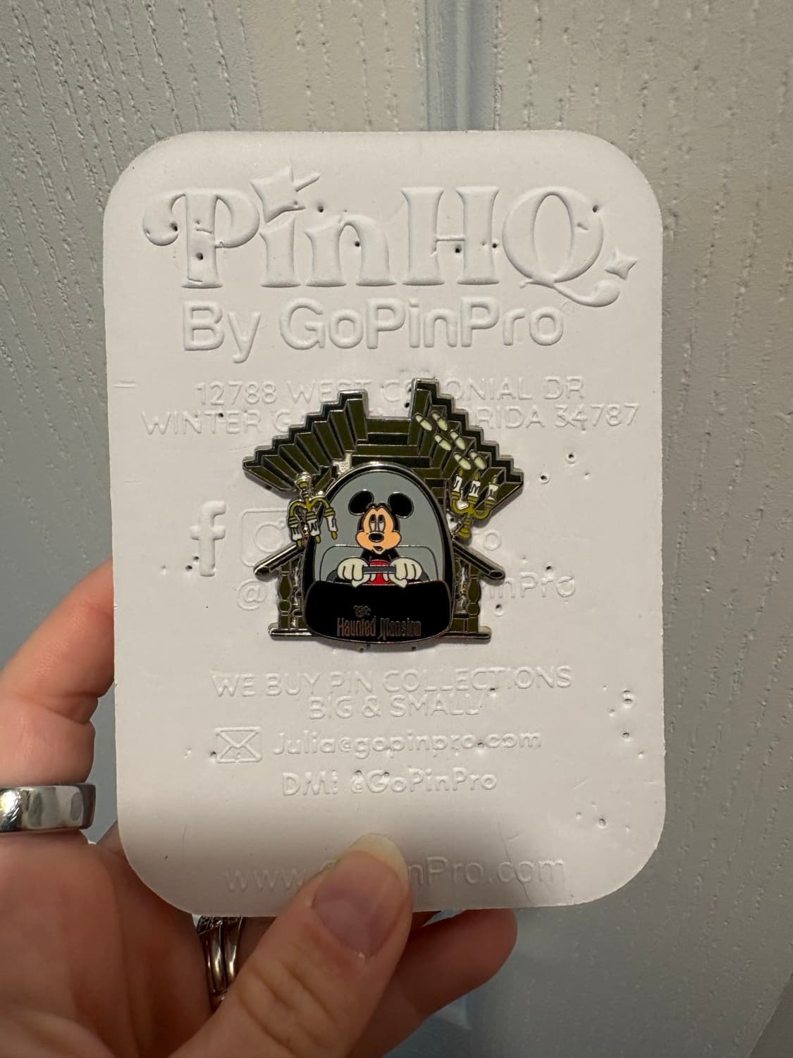 Mickey Mouse Haunted Mansion Doom Buggy Pin