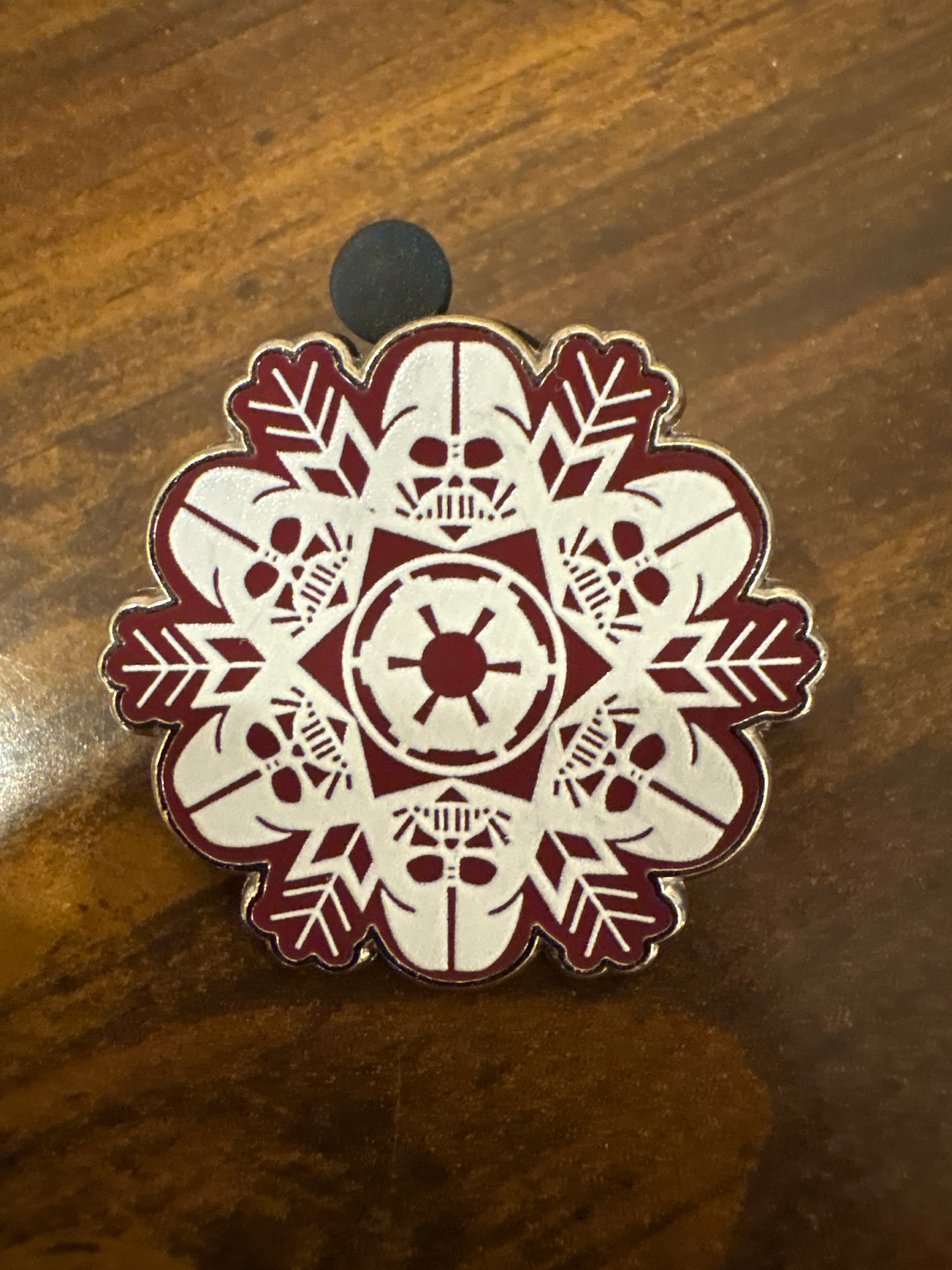 Star Wars Snowflake Darth Vader Disney Pin