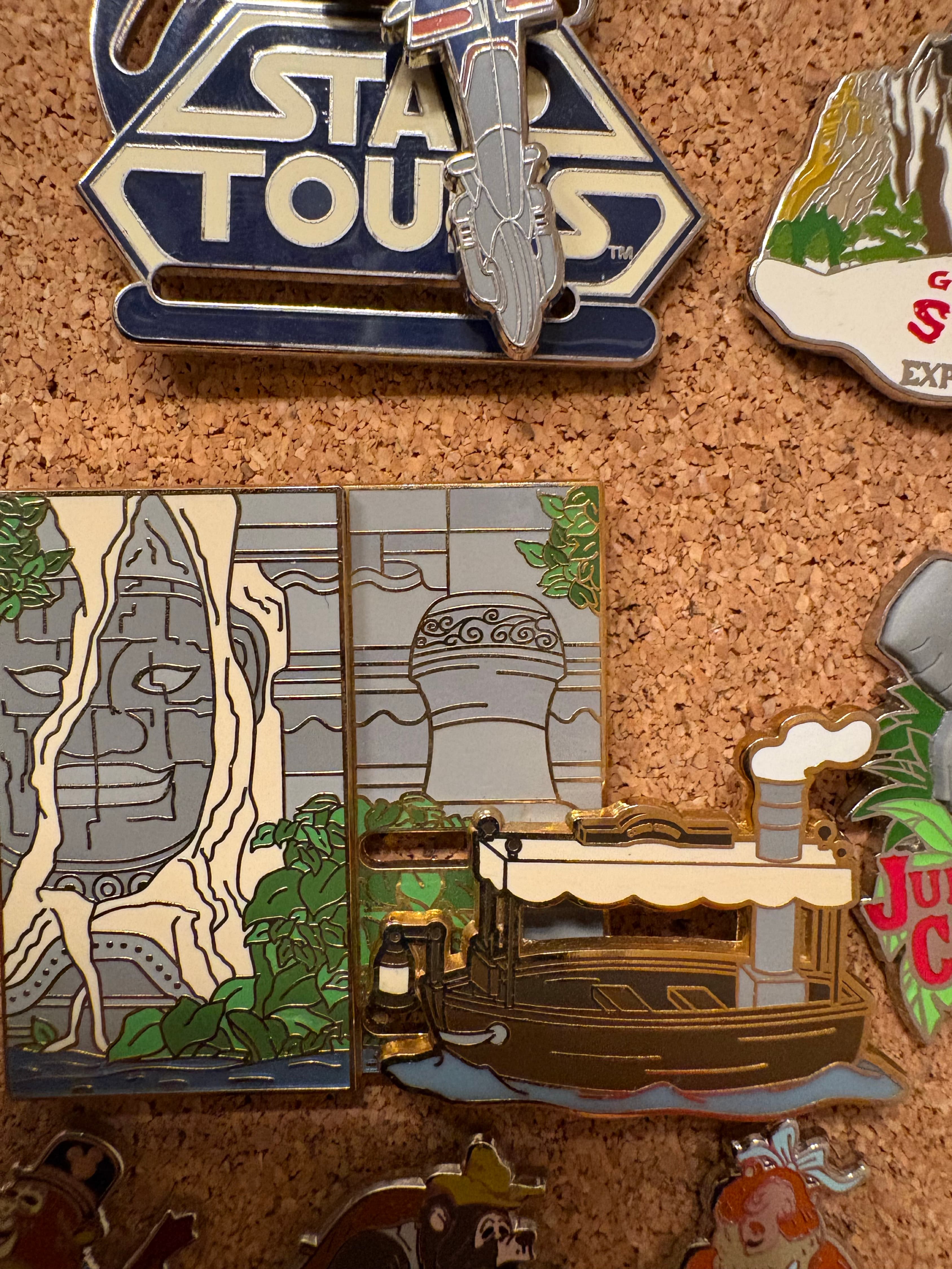 Doorways to Disney Jungle Cruise Boat Hinged Slider Pin front