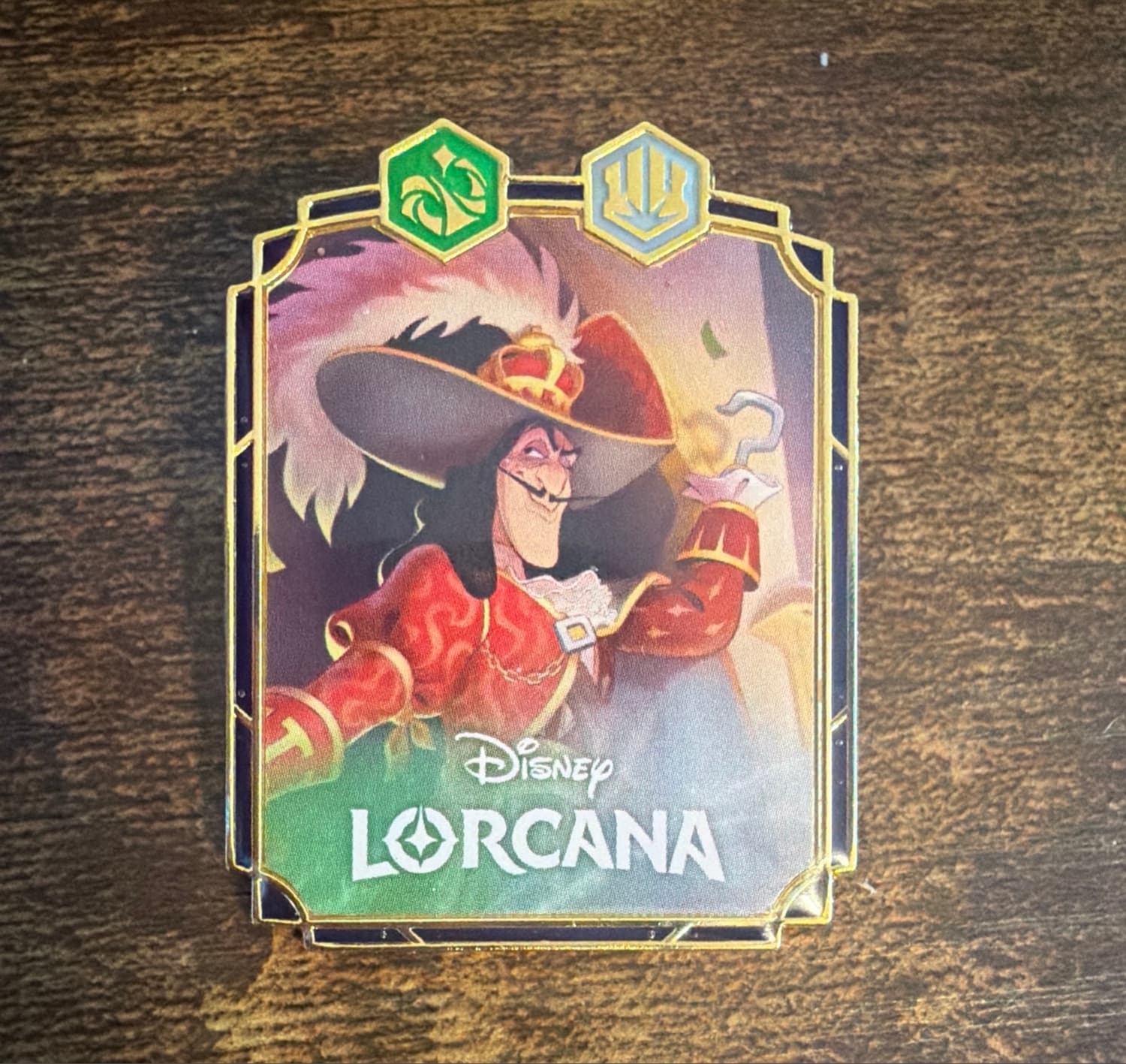 Captain Hook - The Pirate King - Disney Lorcana Promo Pin front