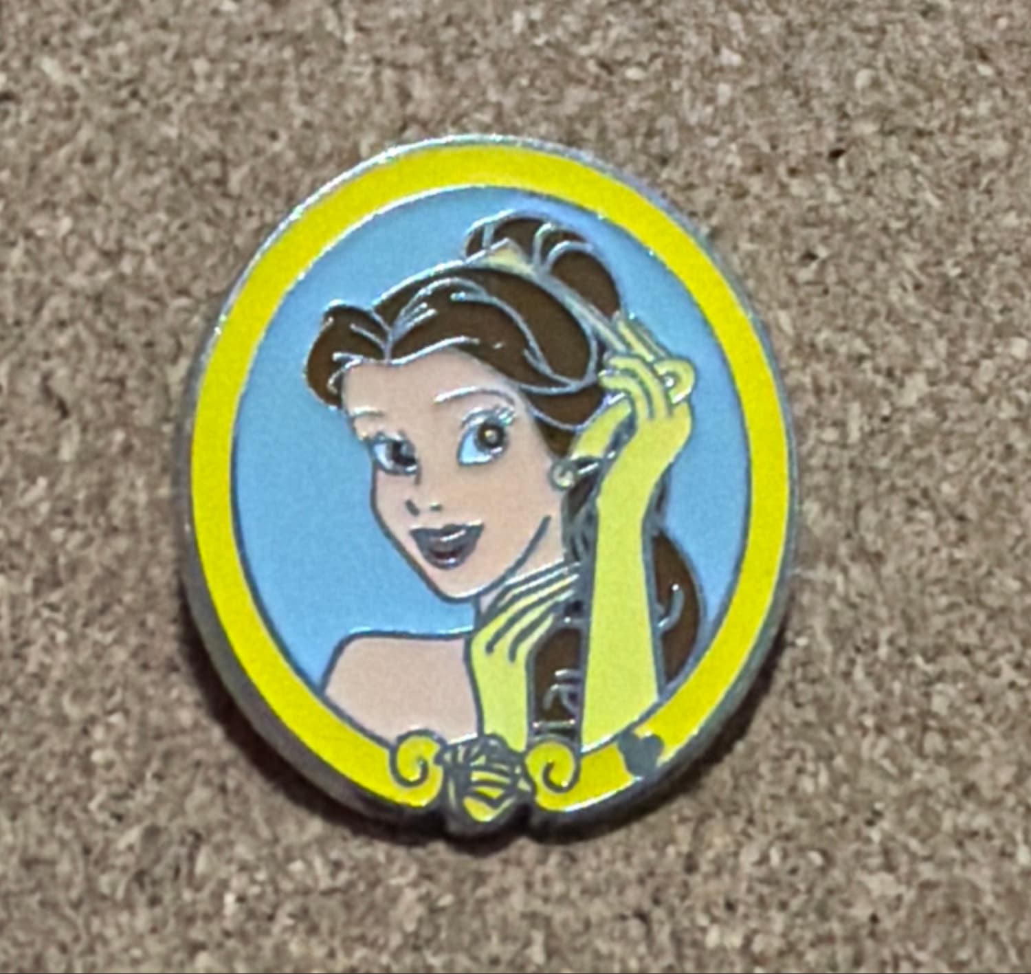 Disney Parks Beauty & The Beast Belle Yellow Dress Frame OE Pin