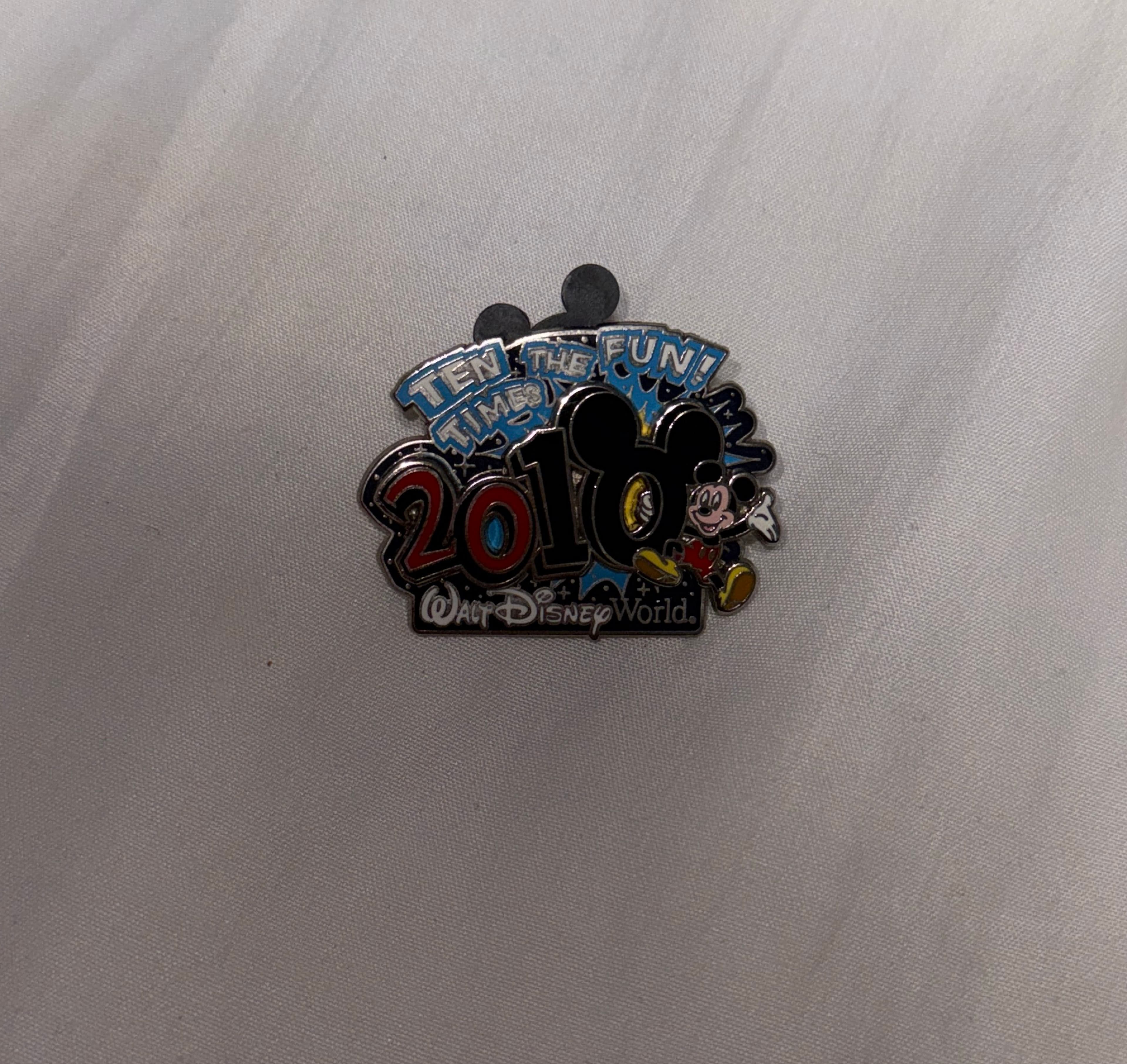 Mickey Mouse - 2010 Dated Year Pins - Ten Times the Fun! front