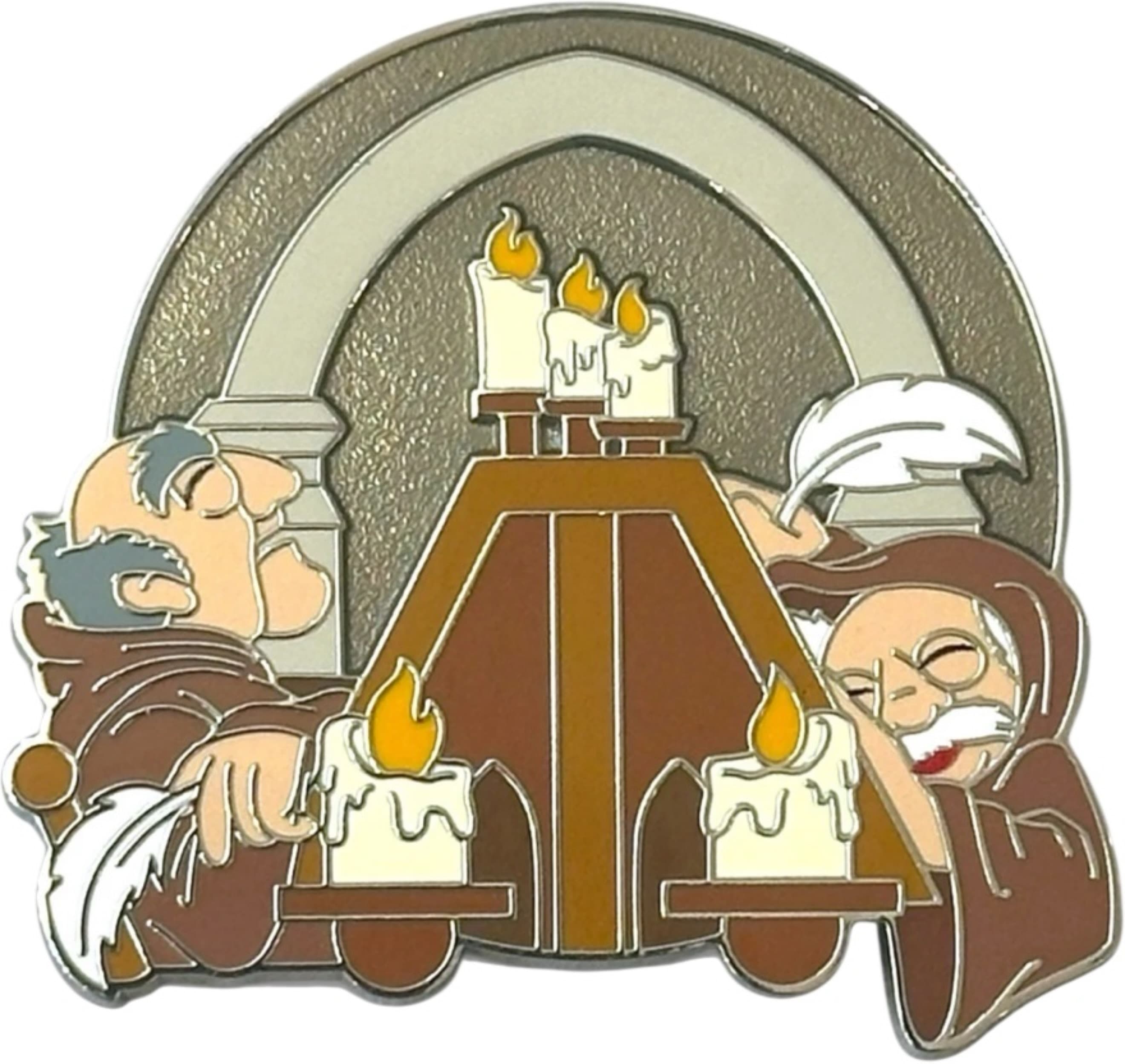 The Muppets Statler and Waldorf as The Sleeping Monks Spaceship Earth front