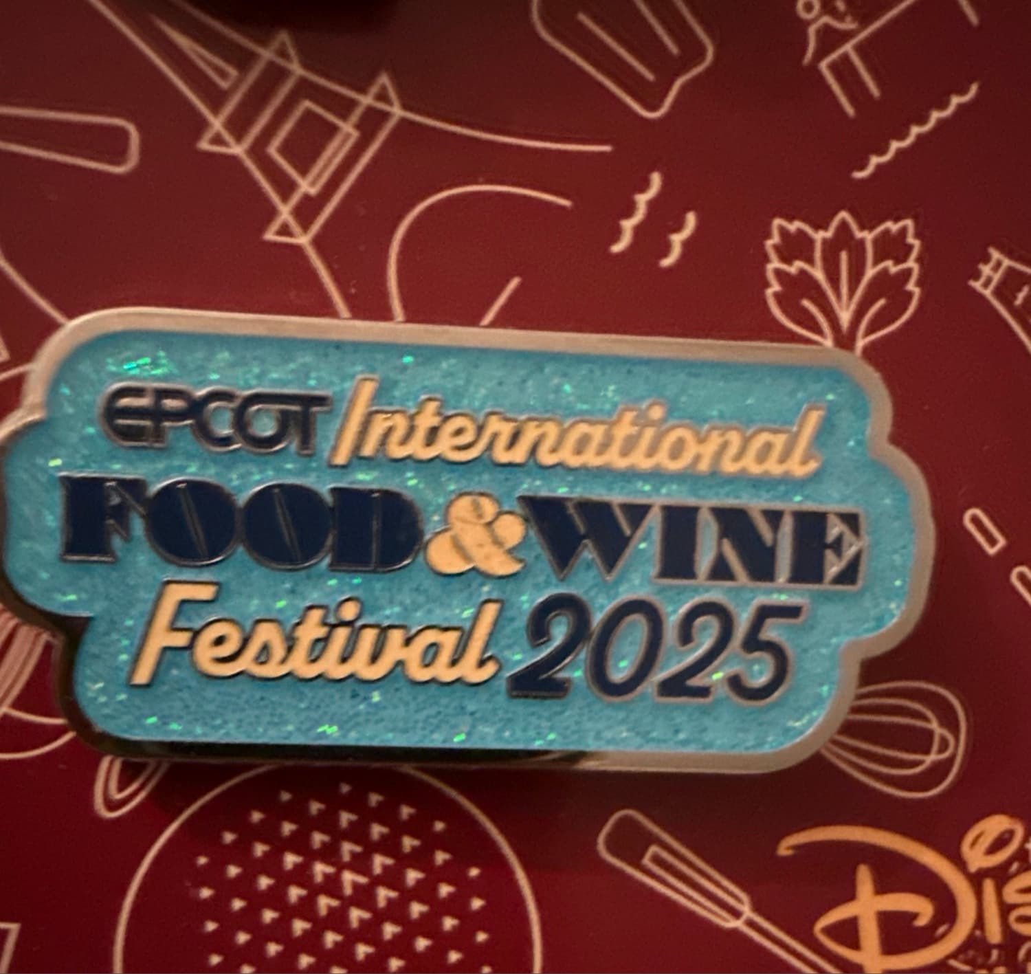 EPCOT International Food & Wine Festival 2025 Logo Pin