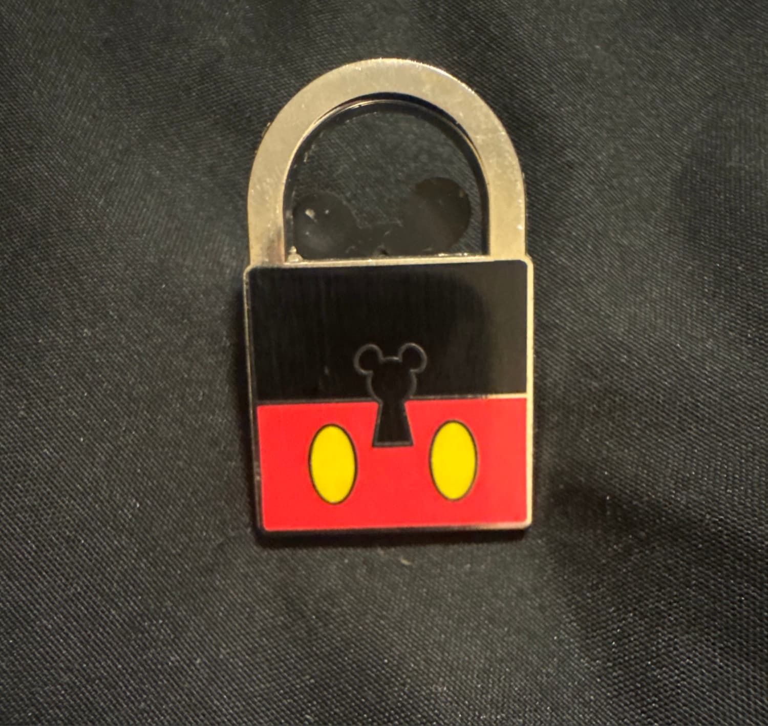 Mickey Mouse Padlock Pin front