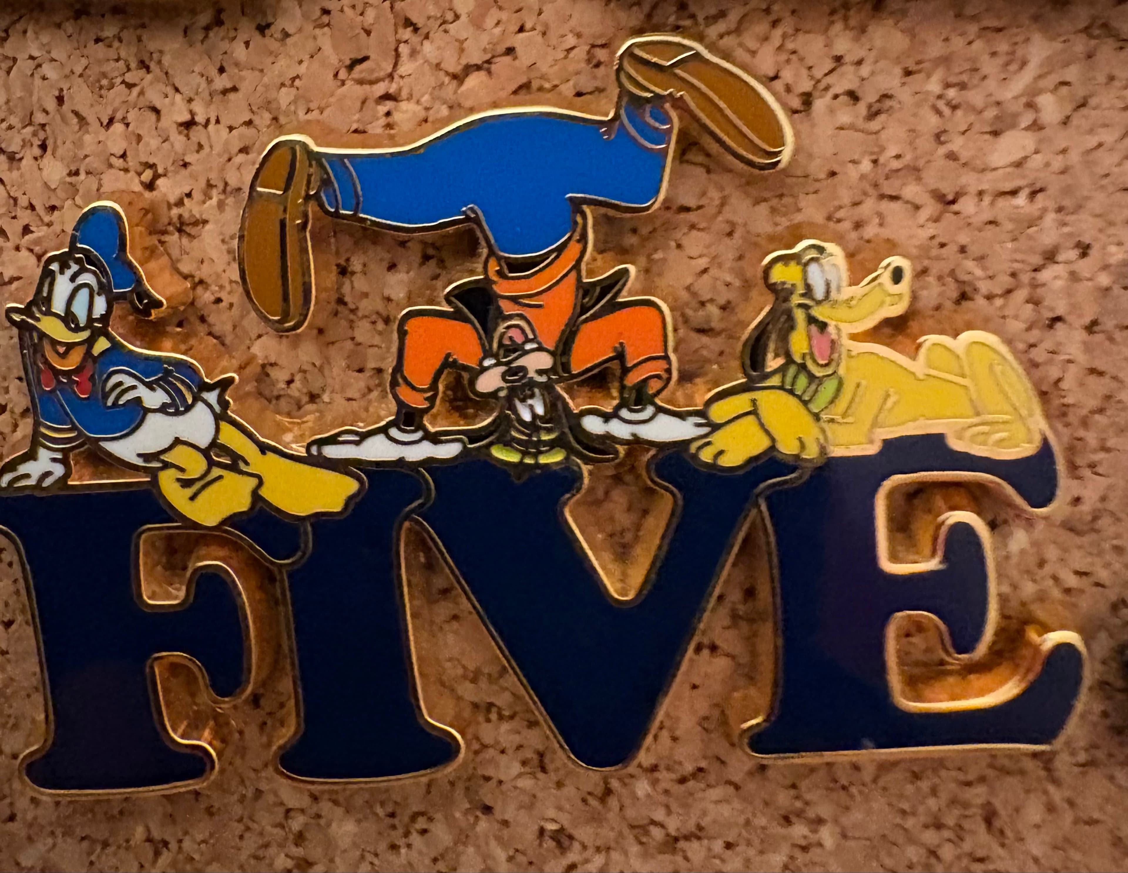 Fab Five Letter - Five Donald, Goofy, and Pluto Only front