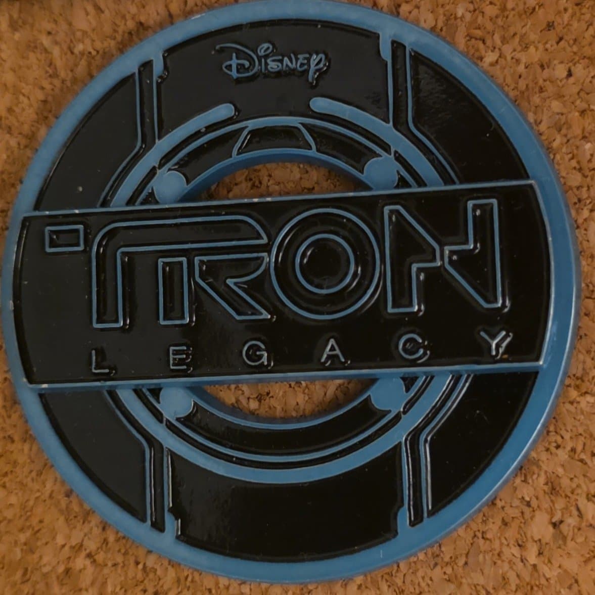 Tron Legacy Logo Pin front