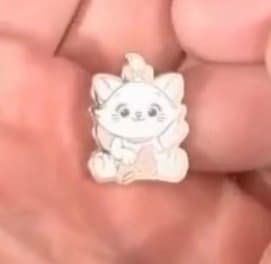 Disney The Aristocats Marie Waving Cuties Micro Trading Pin