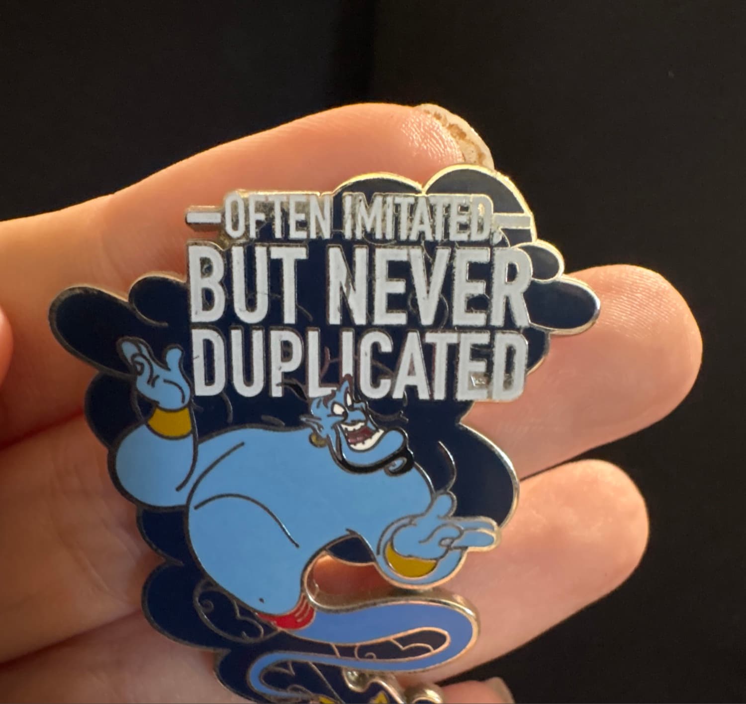 Aladdin Genie "Often Imitated but Never Duplicated" Trading Pin