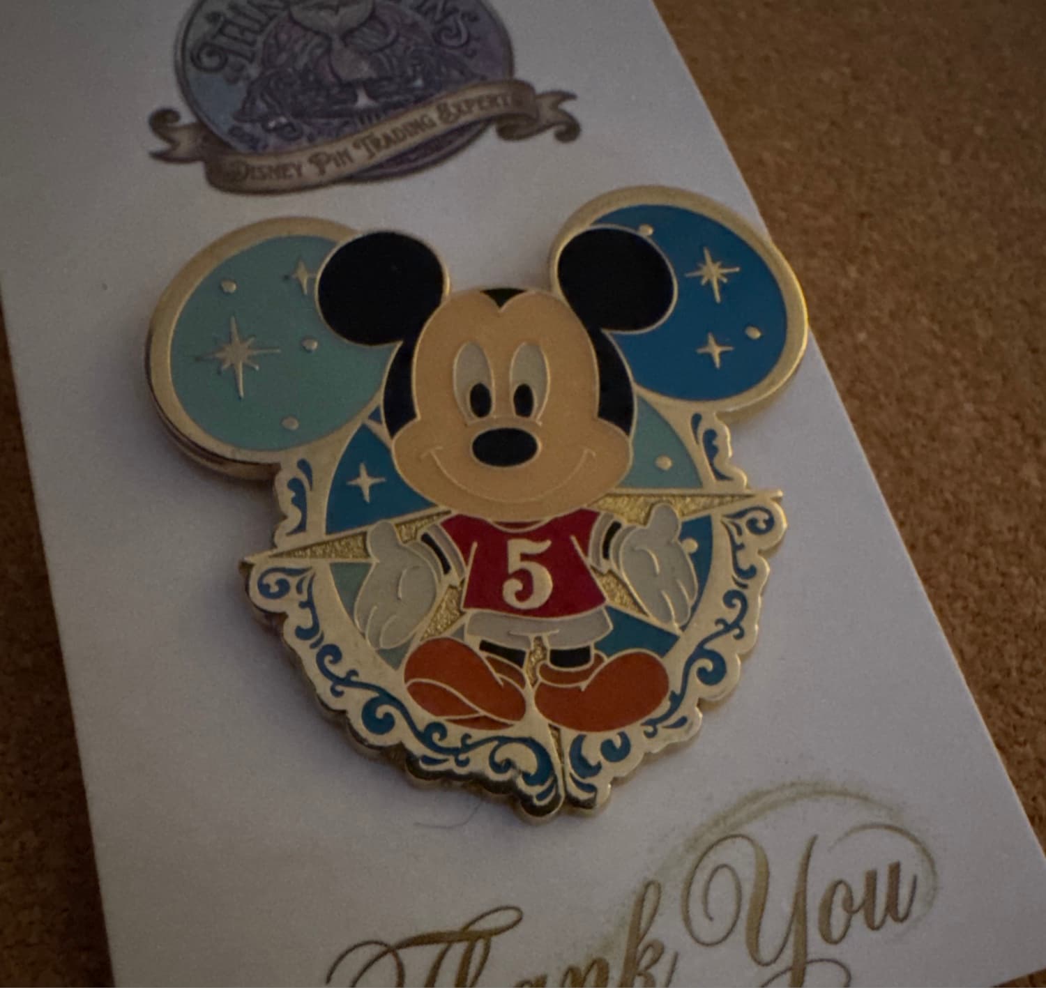 Mickey Mouse 5 Year Service Award Pin front