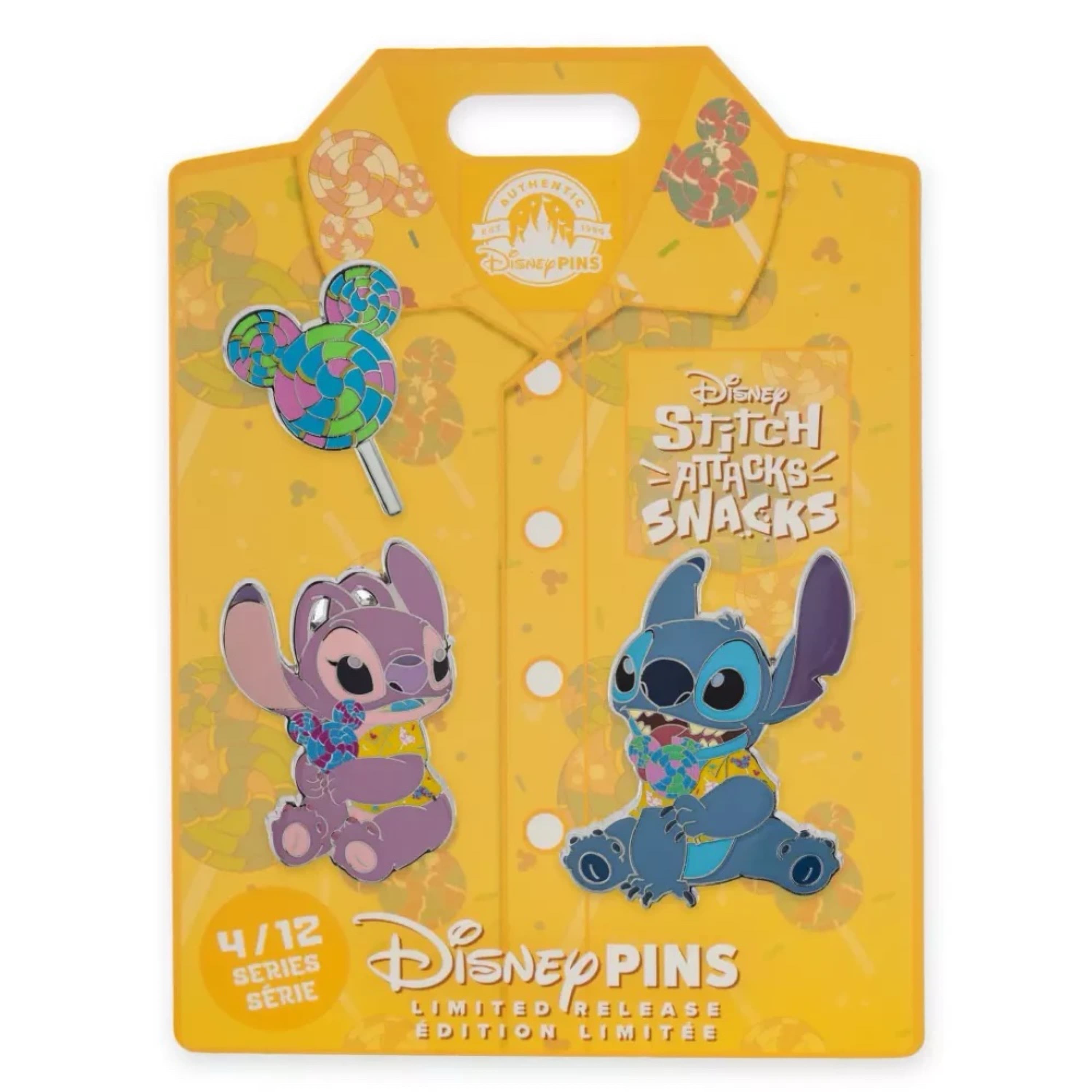 Stitch and Angel with Lollipop Set - April
