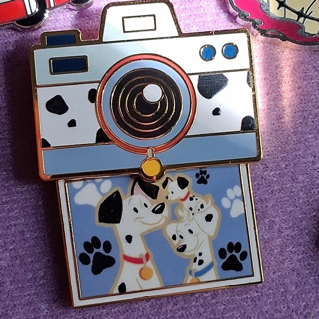 Disney Cats & Dogs Camera Sliding Blind Box Enamel Pin - BoxLunch Exclusive