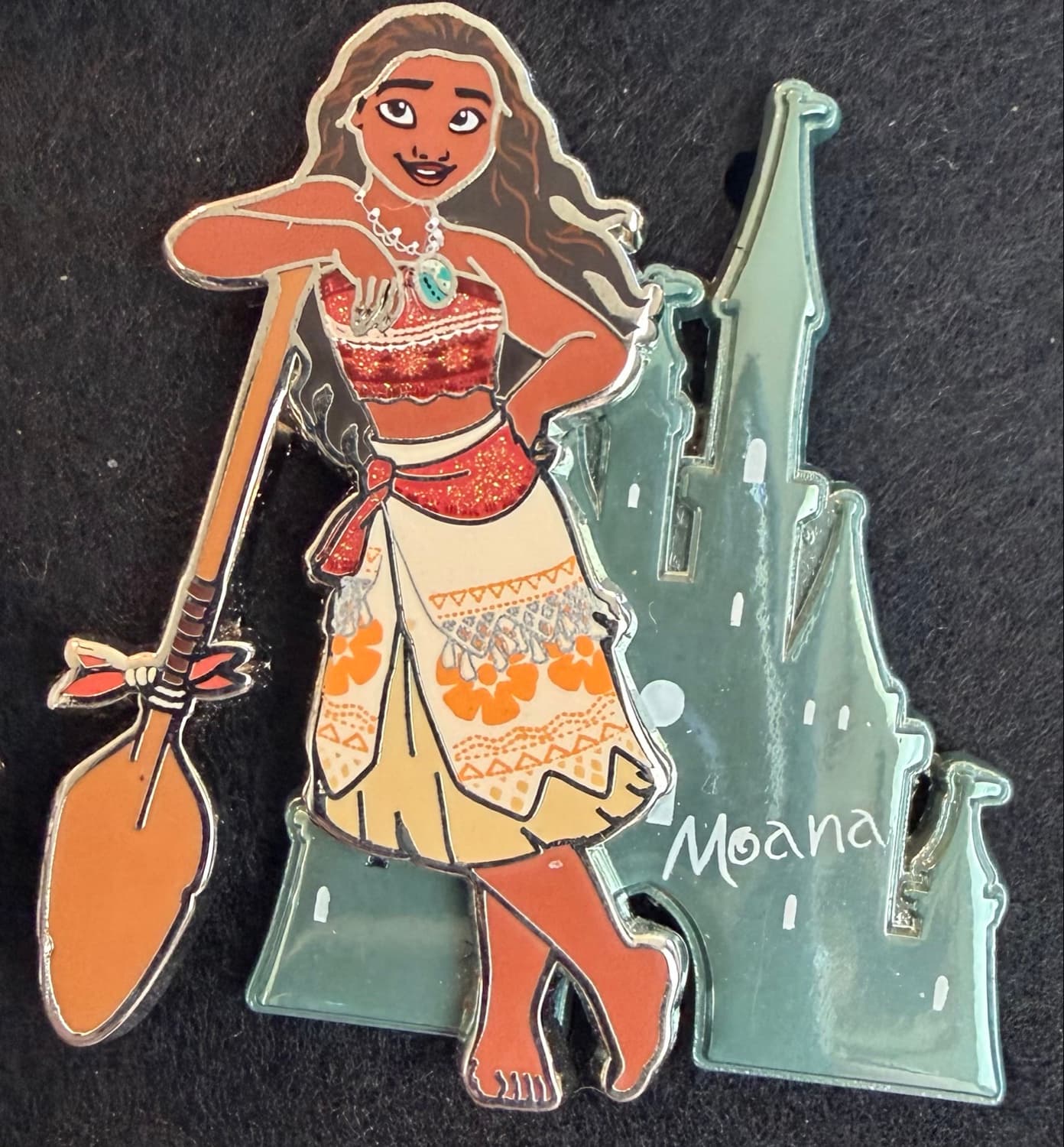 Moana Princess Signature Castle Pin