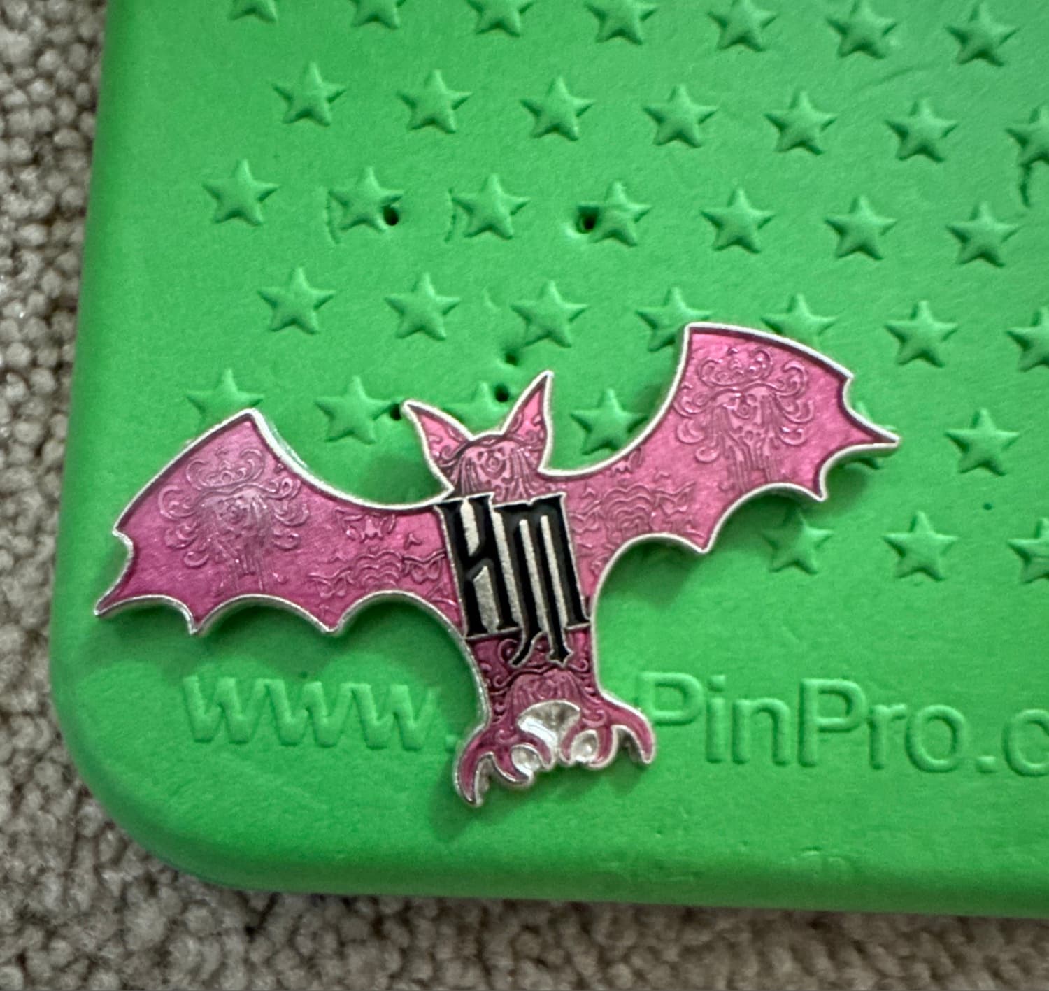 Haunted Mansion Pink Bat HM Pin